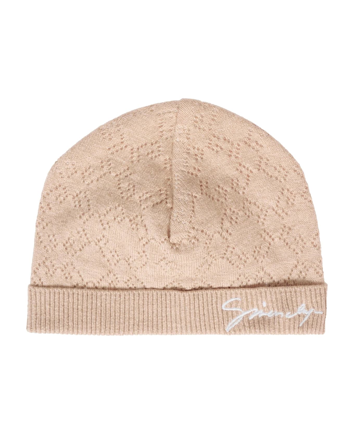 Givenchy Beige Newborn Set For Babykids With Logo - Beige