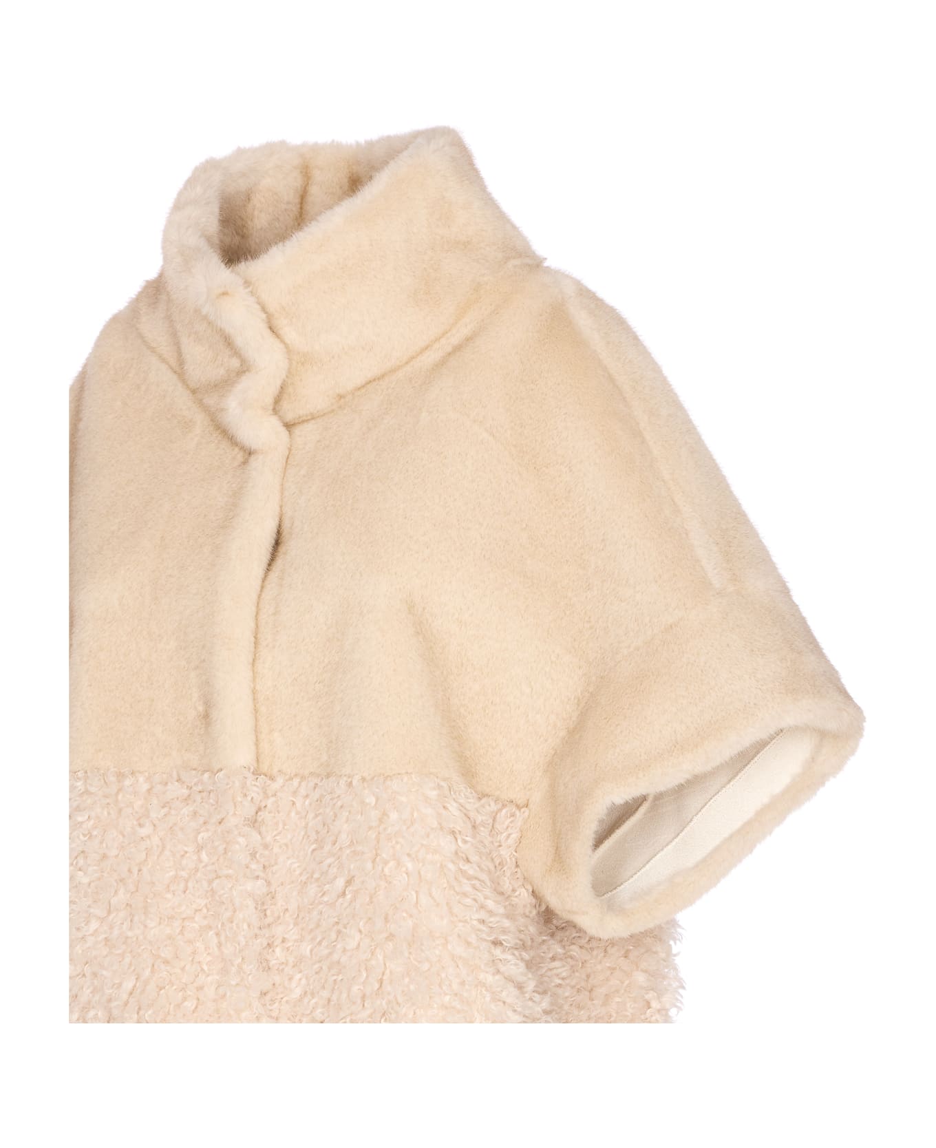 Bully Fake Fur Coat - Beige