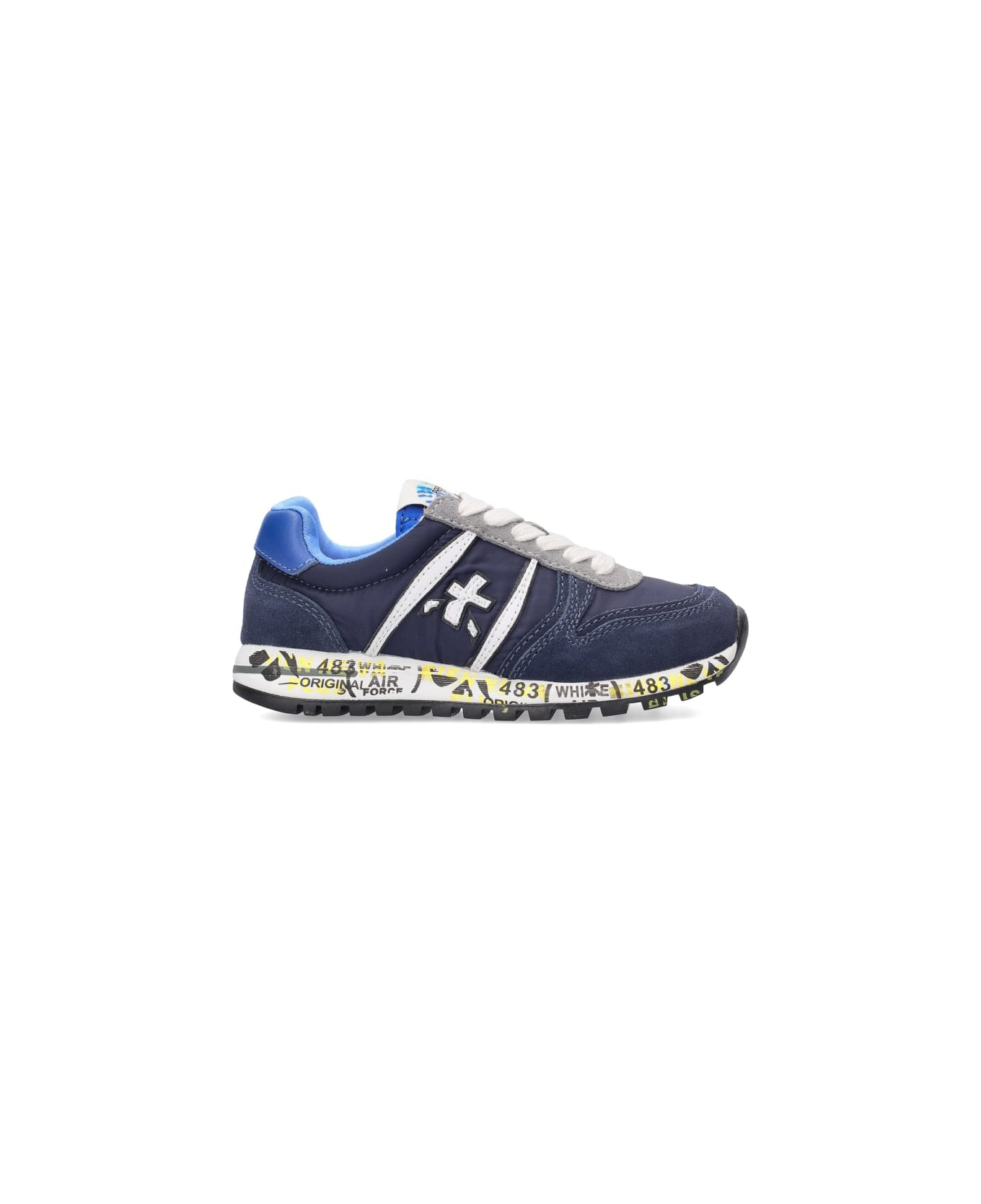 Premiata Sneaker With Logo - BLUE