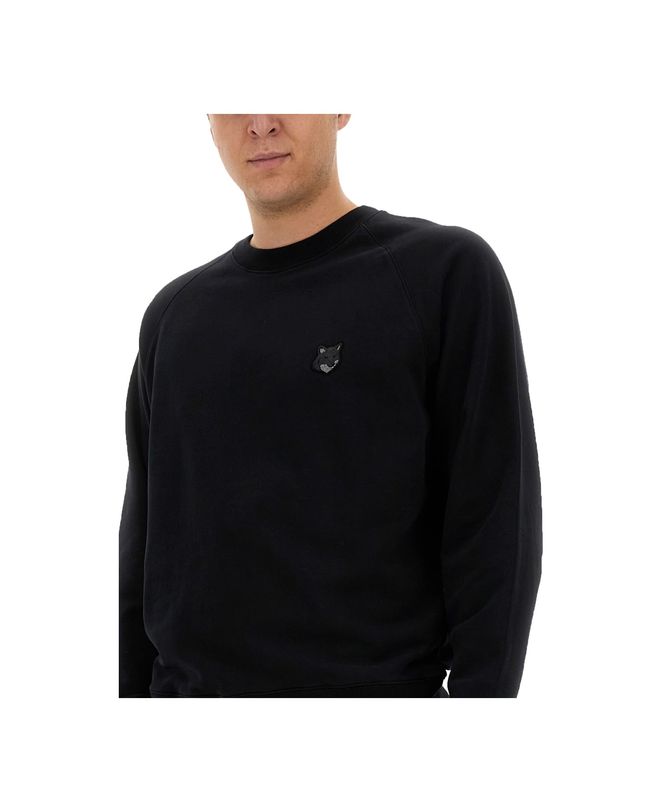 Maison Kitsuné "fox Head" Sweatshirt - BLACK