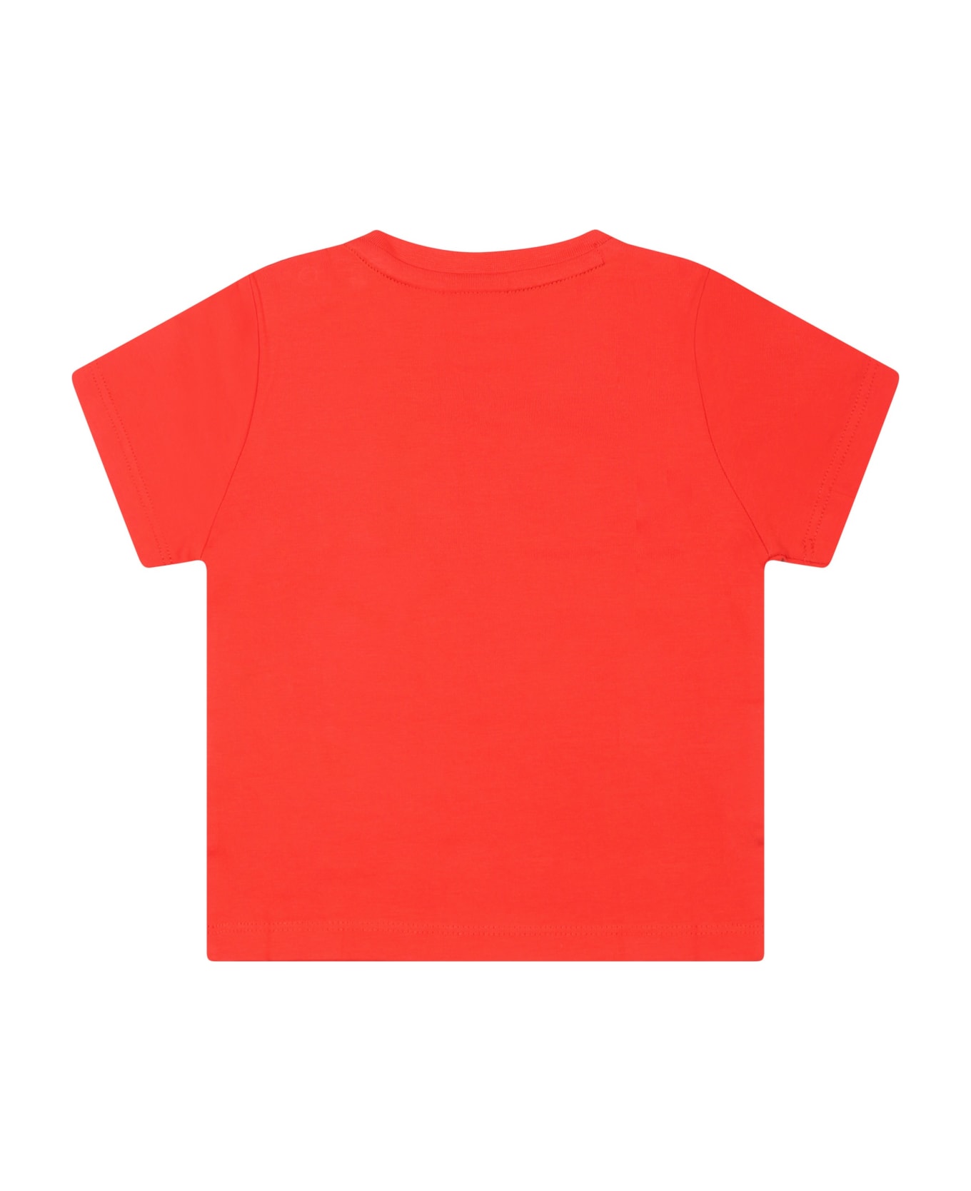 Hugo Boss Red T-shirt For Baby Boy With Logo - Red Tシャツ＆ポロシャツ