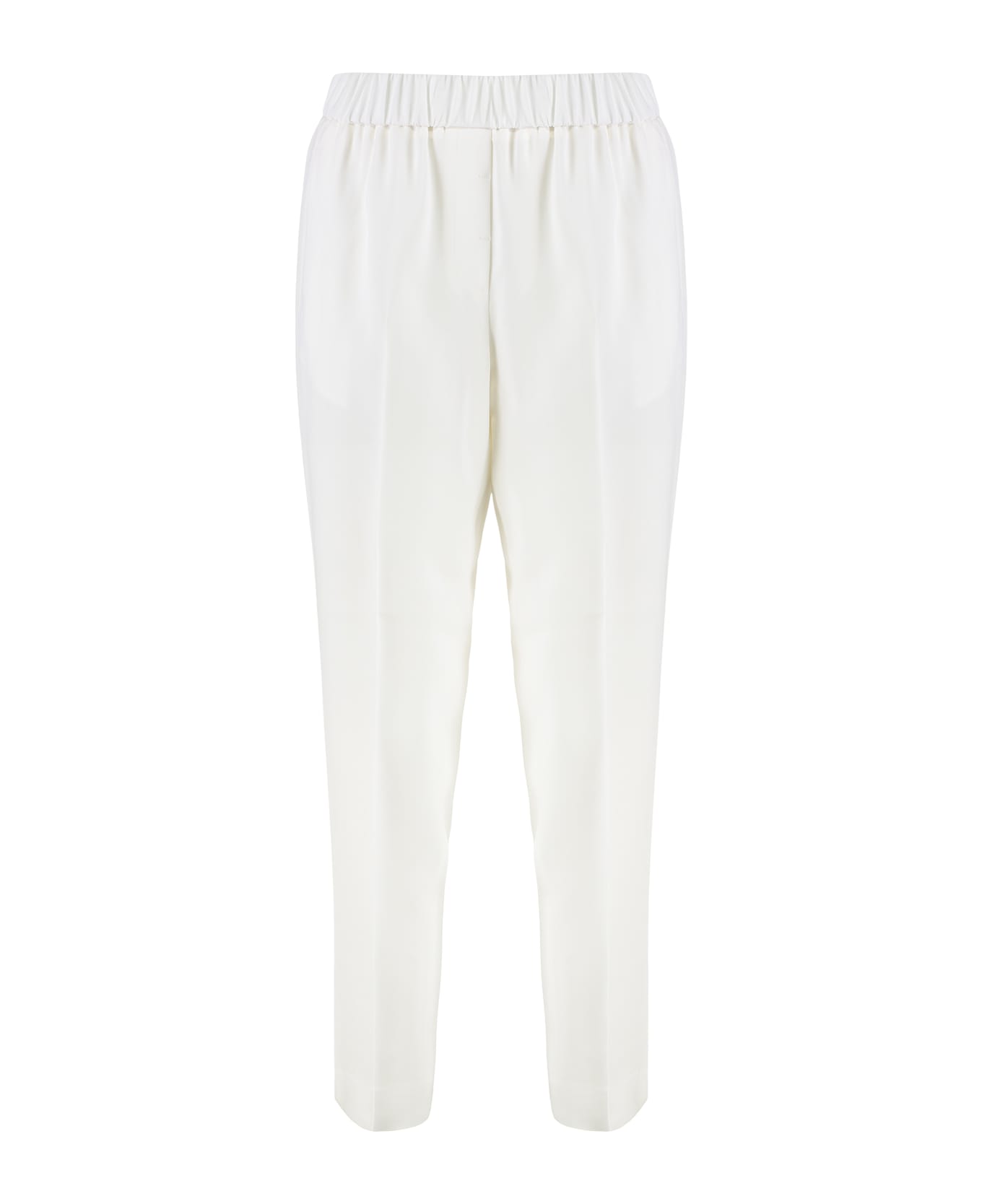Peserico Viscose Trousers - White