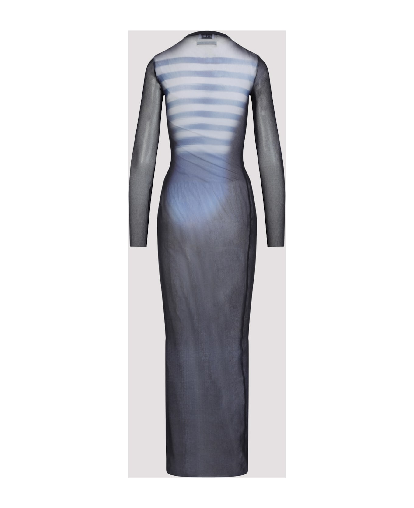 Jean Paul Gaultier Le Mâle Crewneck Maxi Dress - Navy Lightblue White
