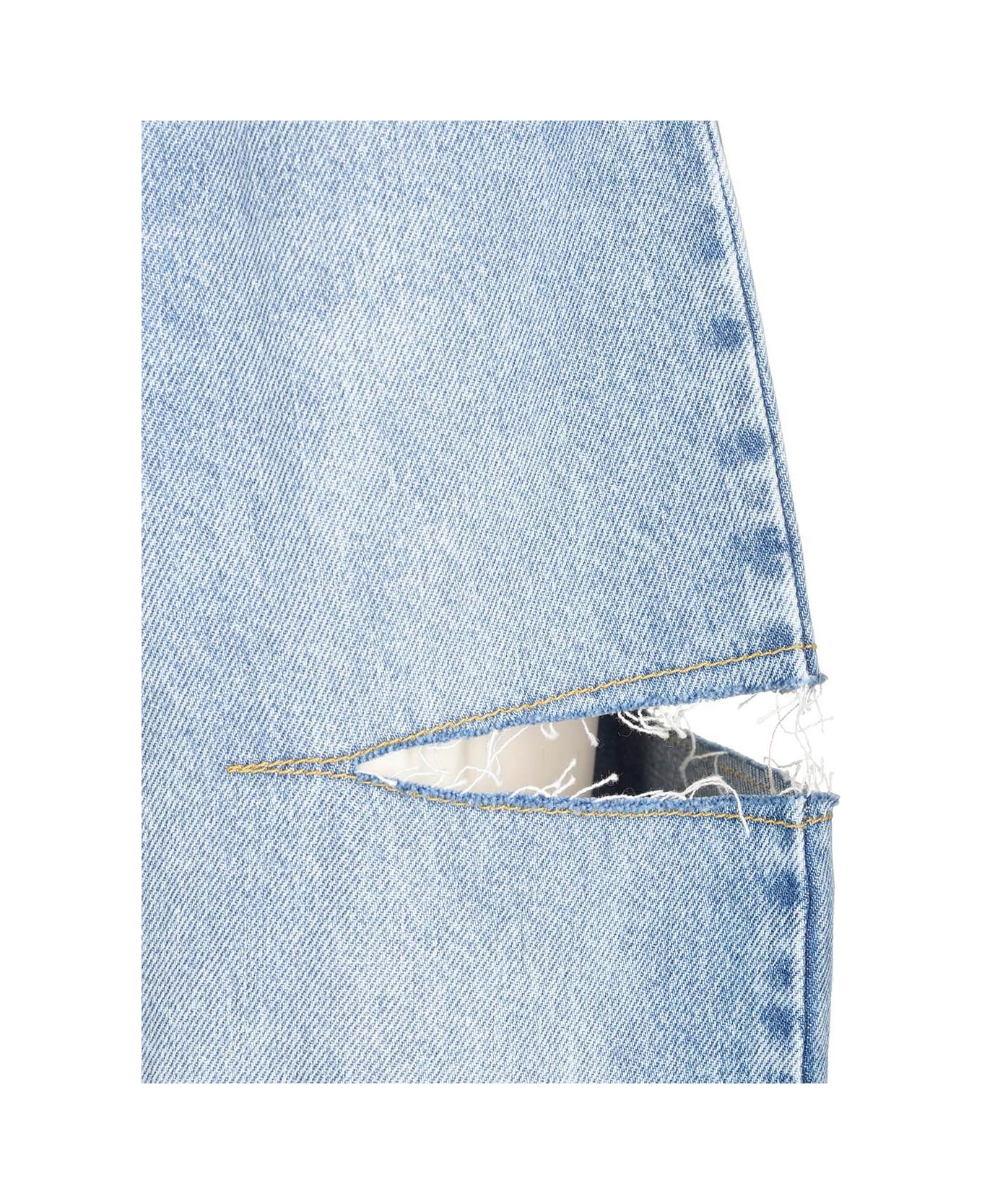 Maison Margiela Jeans With Cut-out Details - Blue
