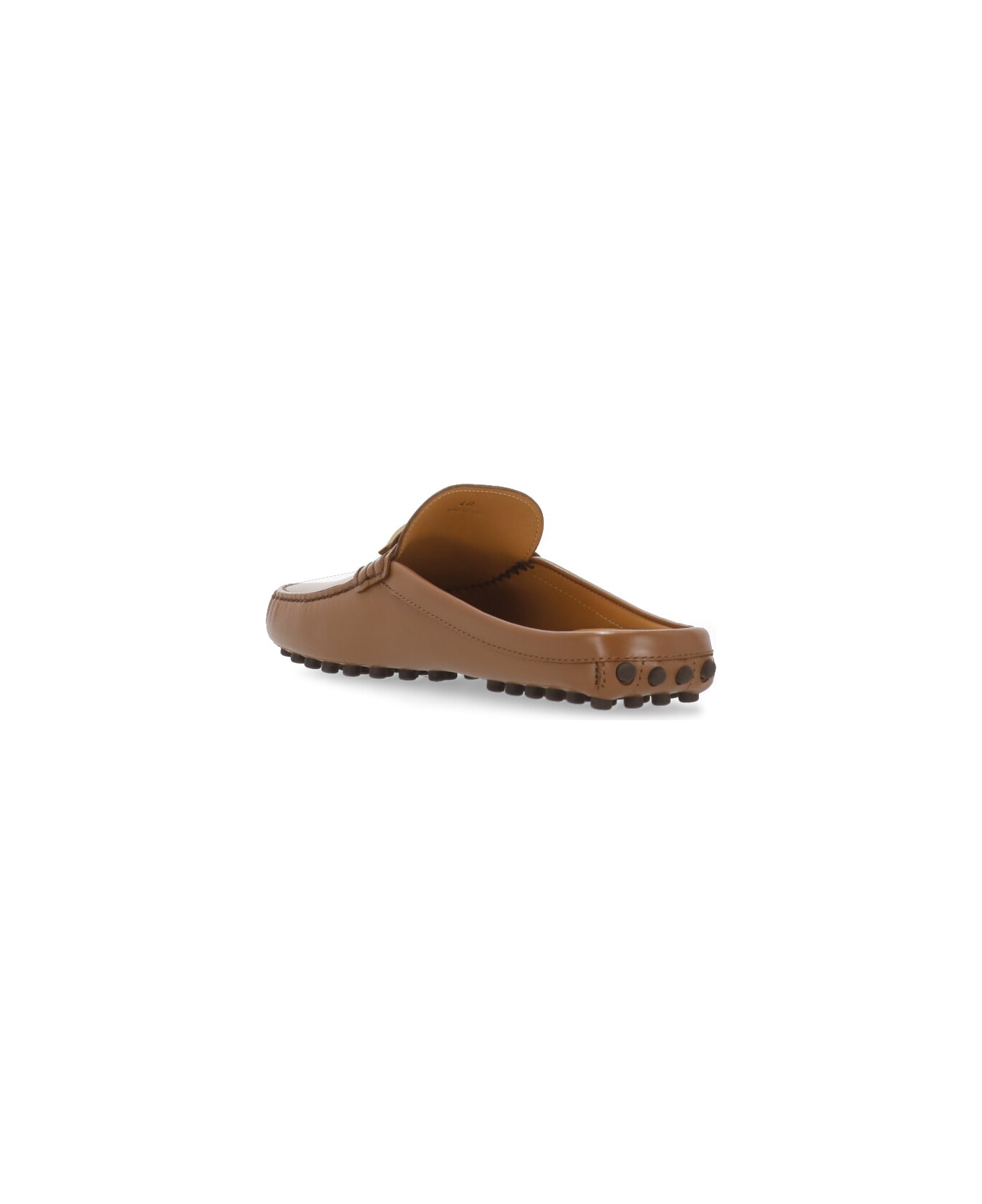 Tod's Leather Sabot - Brown