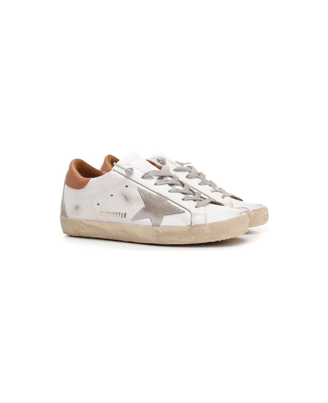 Golden Goose 
superstar
 Sneakers - White Ice Light Brown