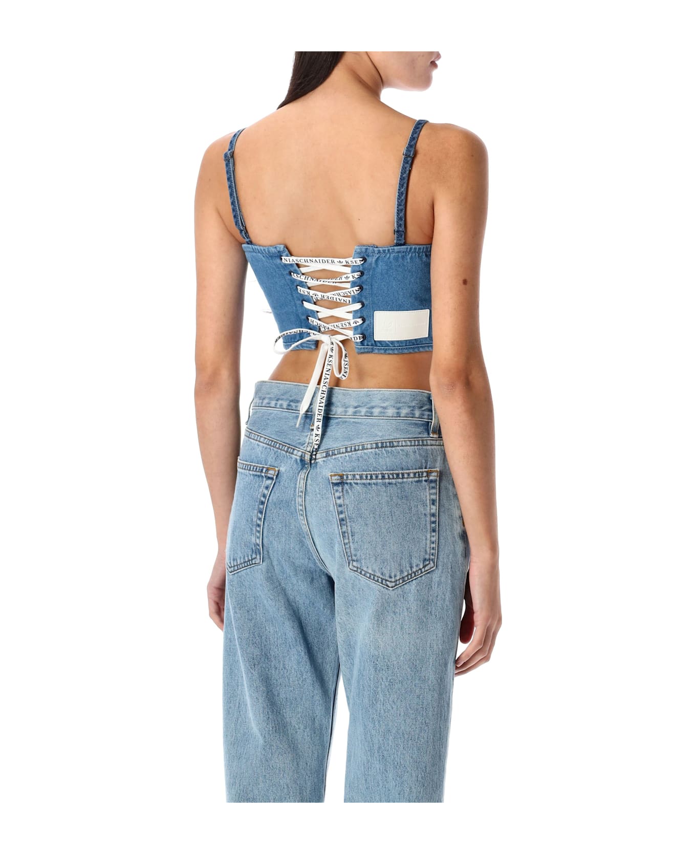 Adidas Originals Kseniaschnaider Denim Corset - LIGHT BLUE