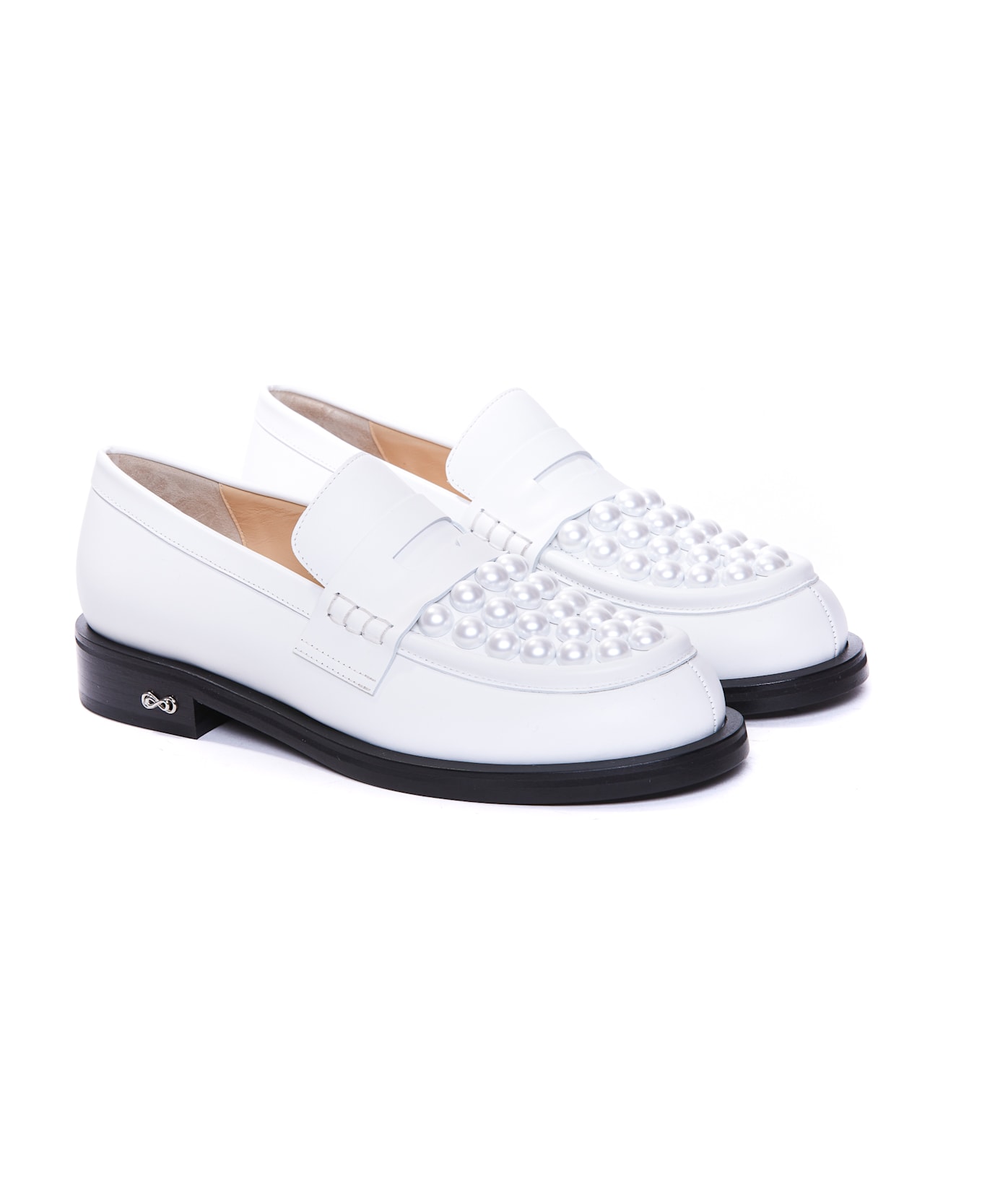 Mach & Mach Sirene Loafers - White