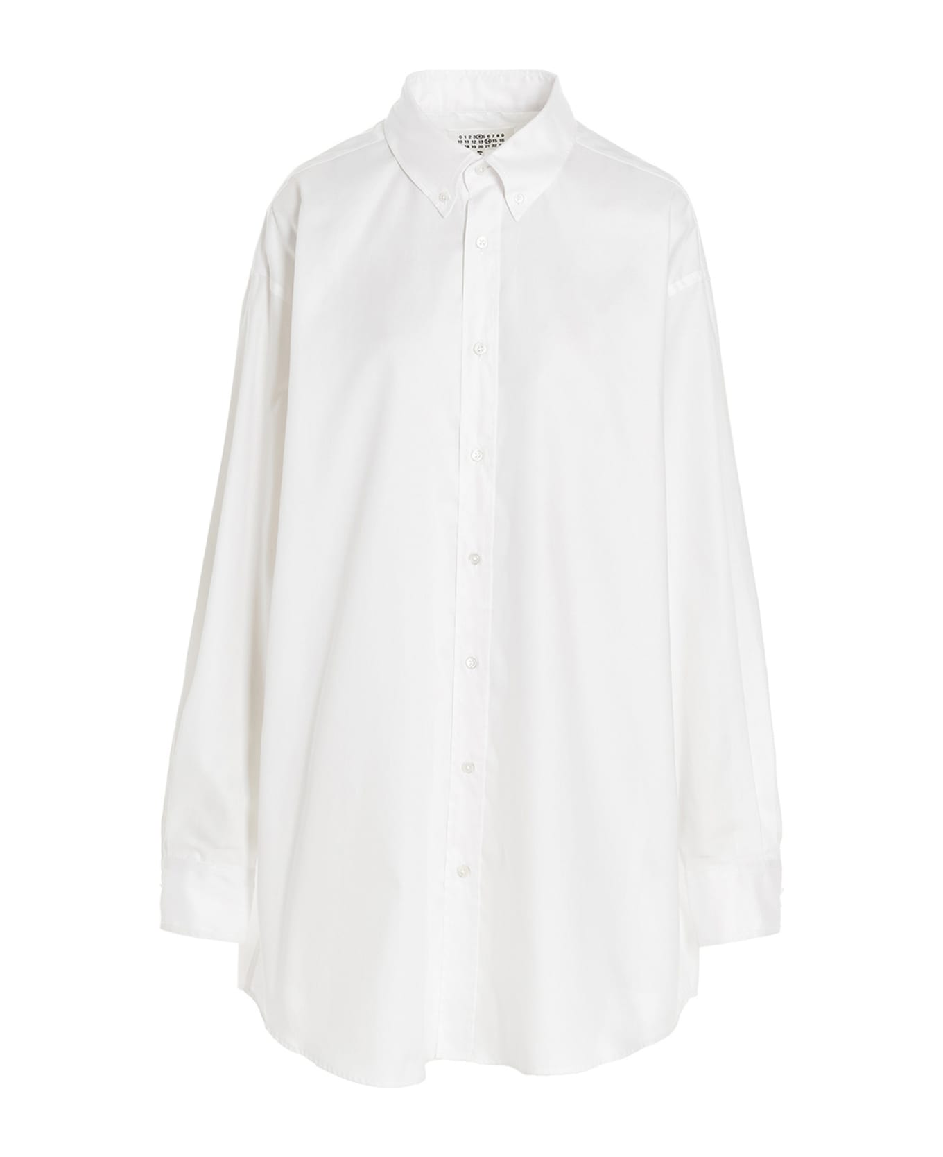 Maison Margiela Long Cotton Shirt - White