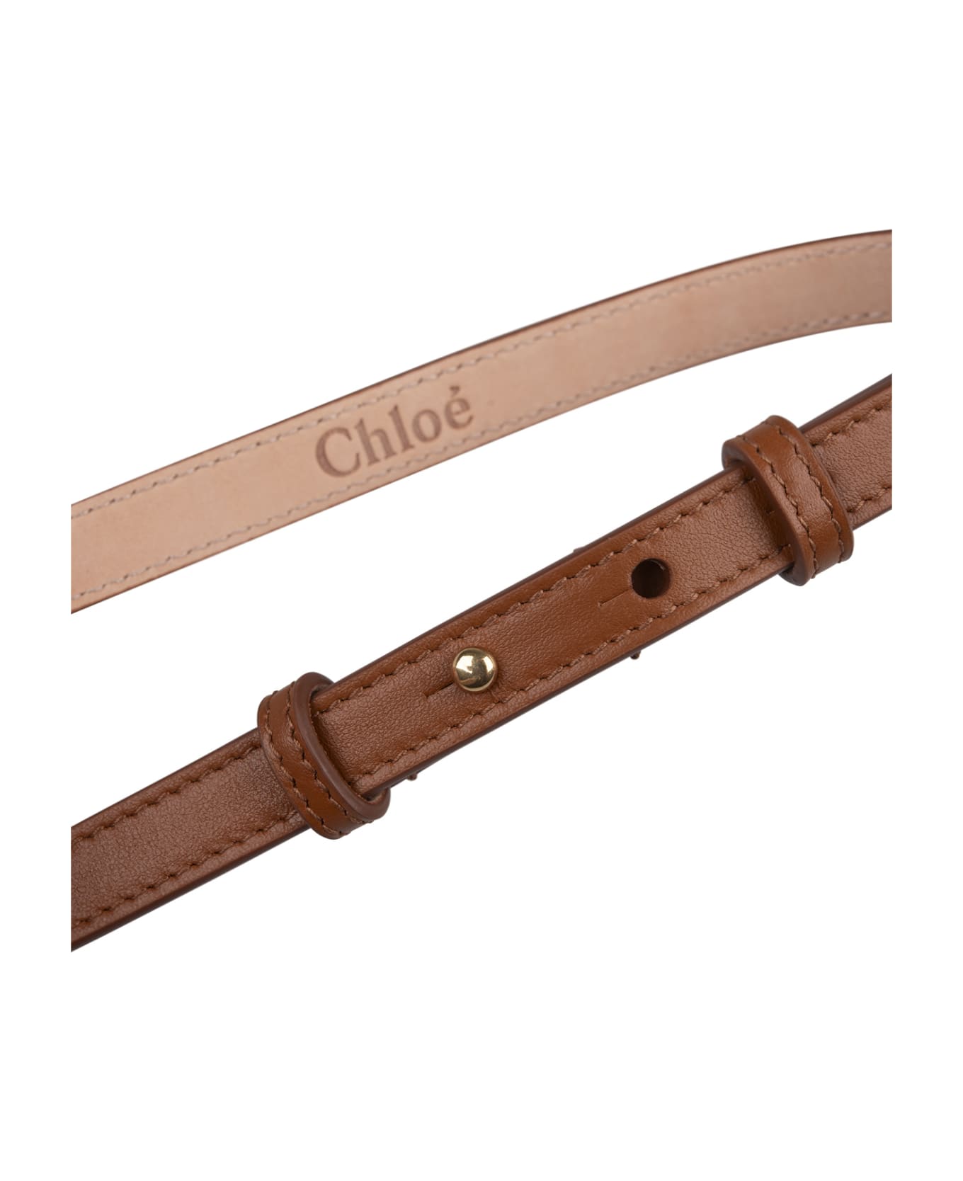 Chloé Brown Chloé Iconic Small Belt - Brown