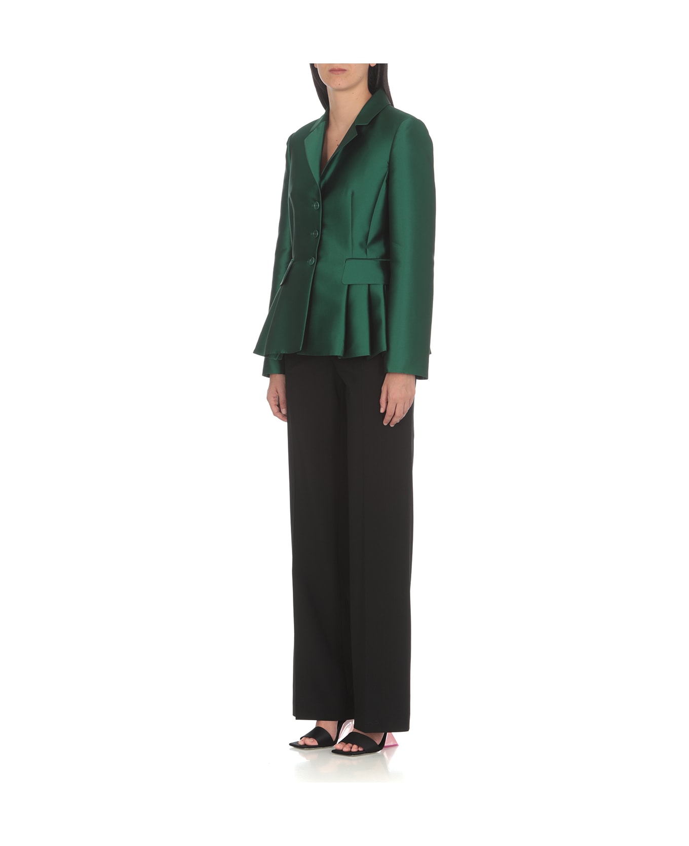 Alberta Ferretti 'mikado' Blazer - Green