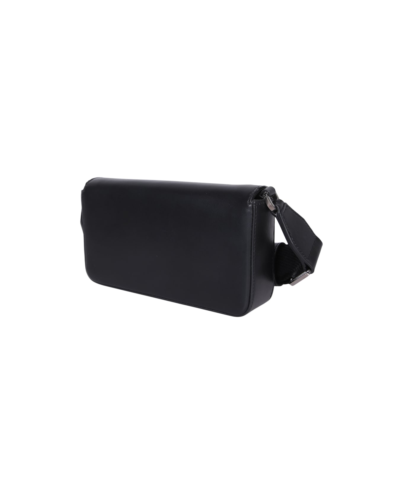 Dolce & Gabbana Logo Embossed Mini Shoulder Bag - Black