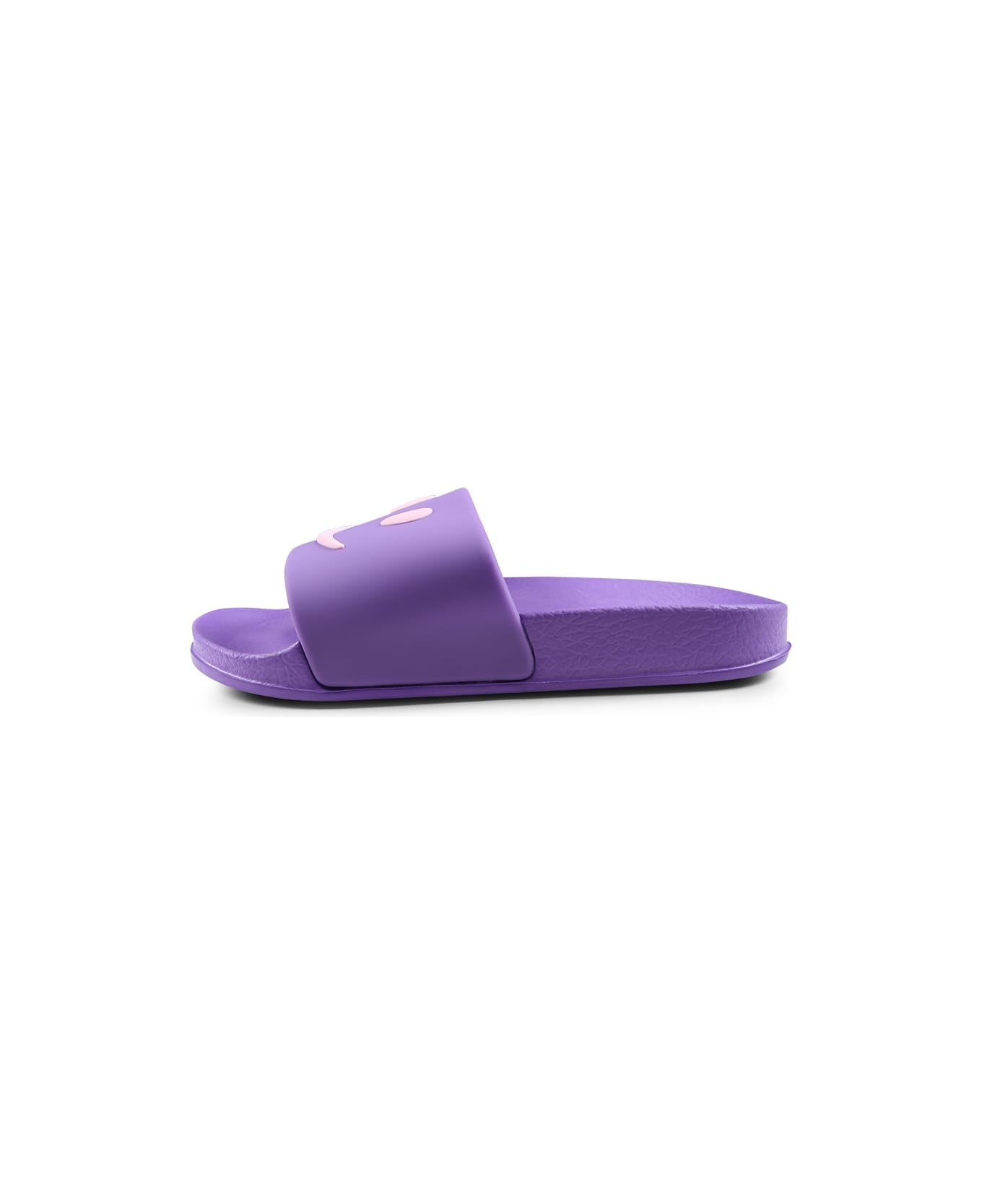 Molo Purple Slippers For Girl With Smiley - Violet