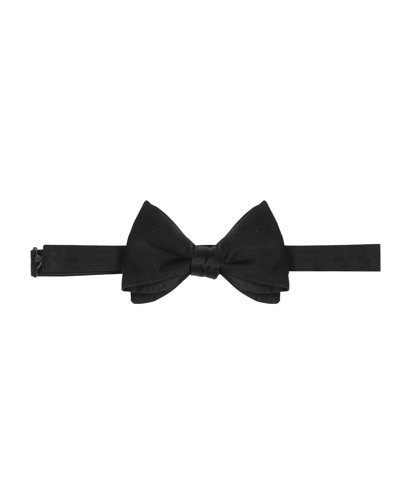 Zegna Bow Tie In Silk - Black