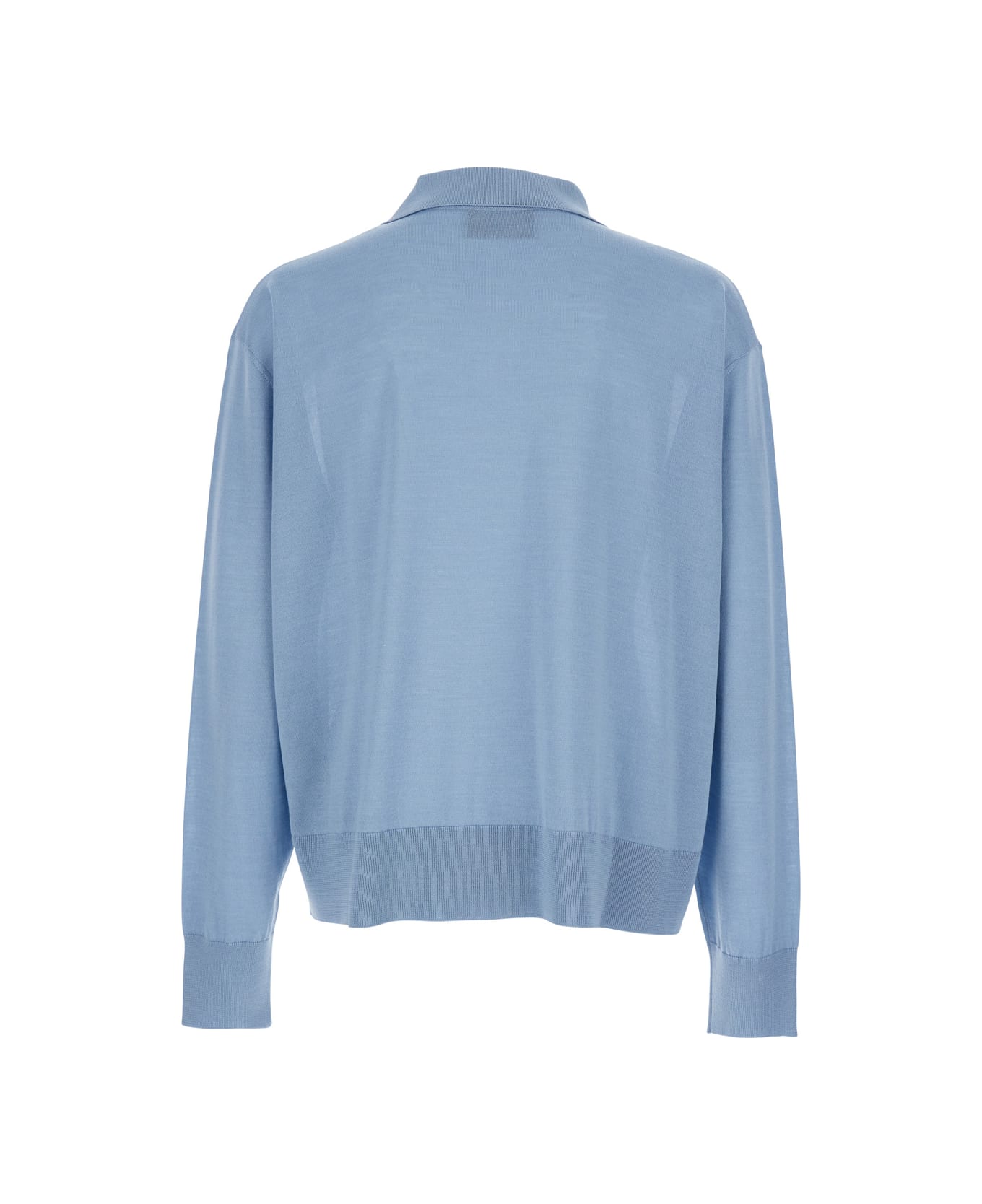 Ami Alexandre Mattiussi Hpl406 Wo Silk - Light blue