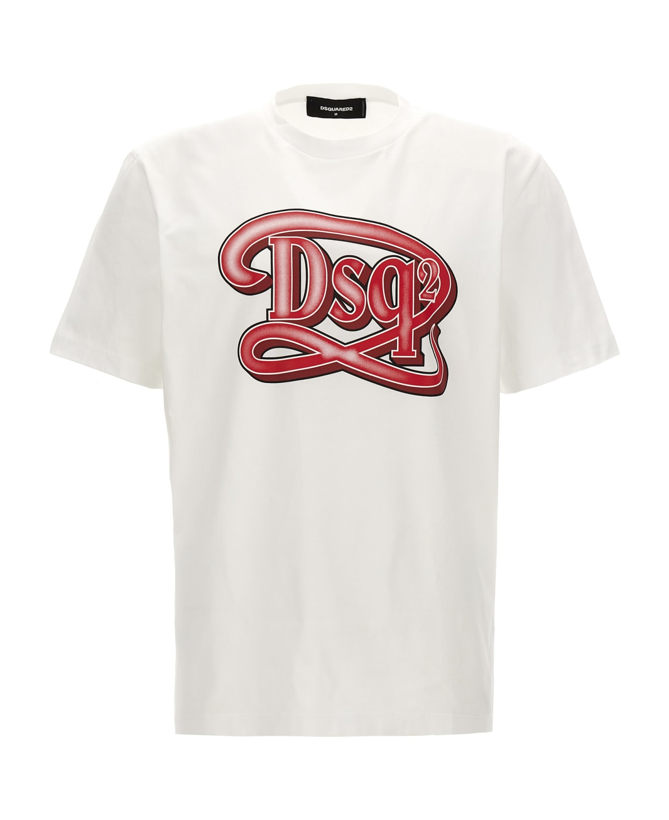 Dsquared2 Logo Print T-shirt - WHITE シャツ