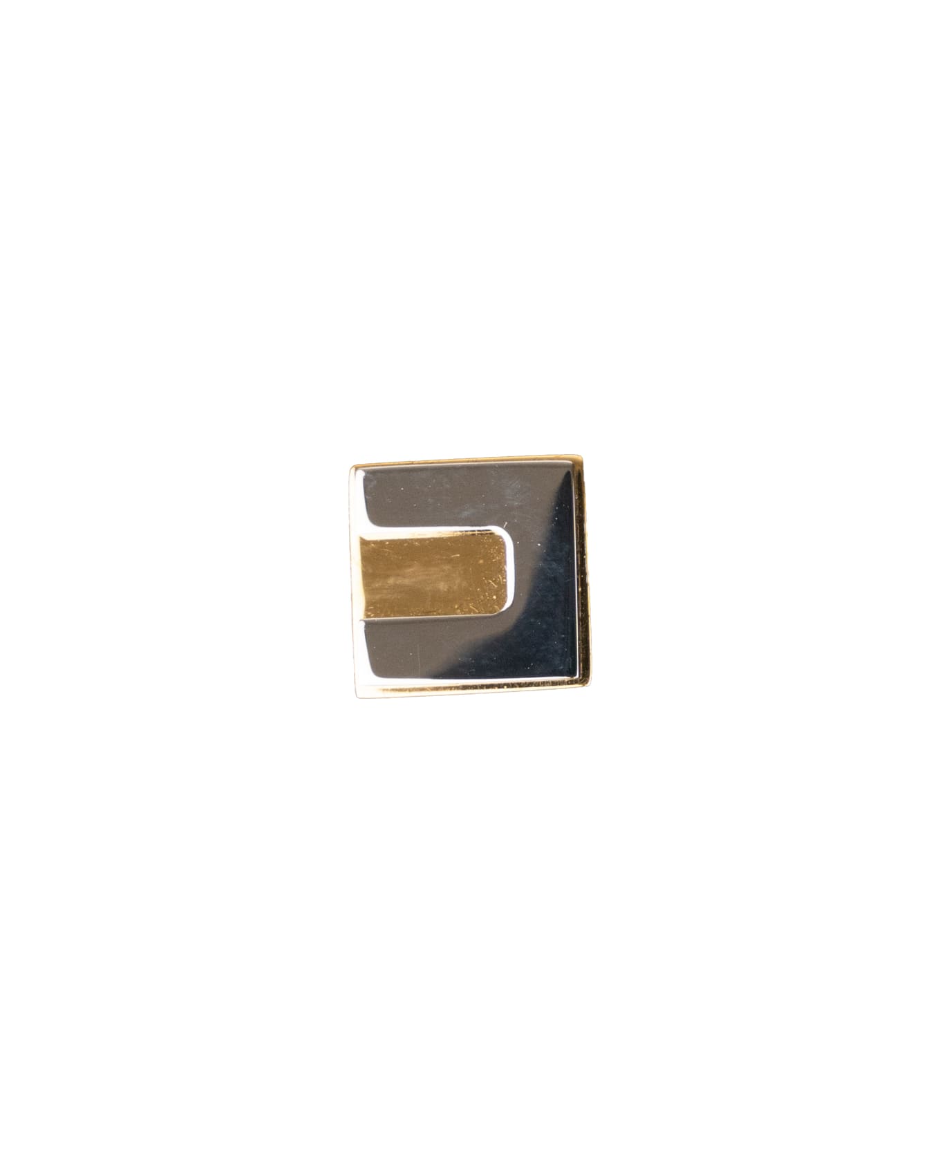 Elisabetta Franchi Cube Logo Earrings - Oro giallo イヤリング