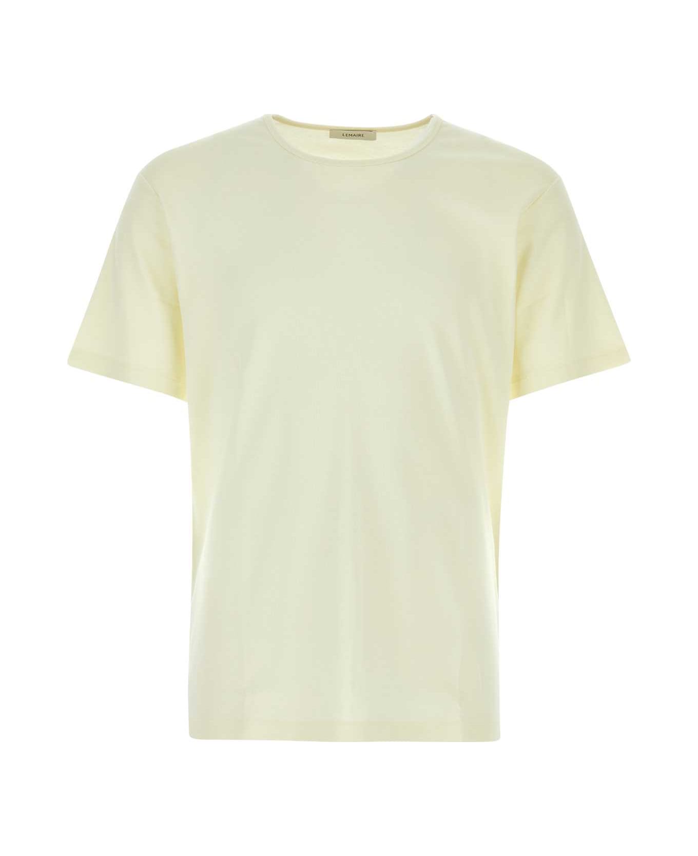 Lemaire Cream Cotton T-shirt - LEMGLA