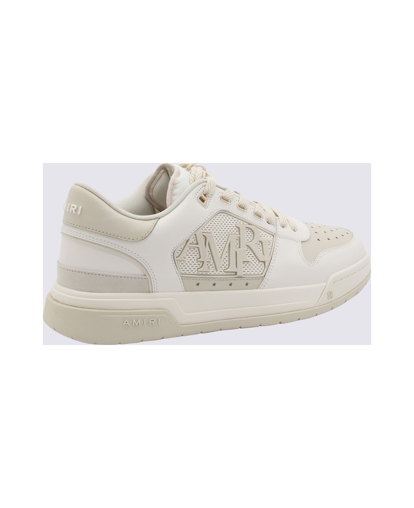AMIRI White Leather Sneakers - ALABASTER
