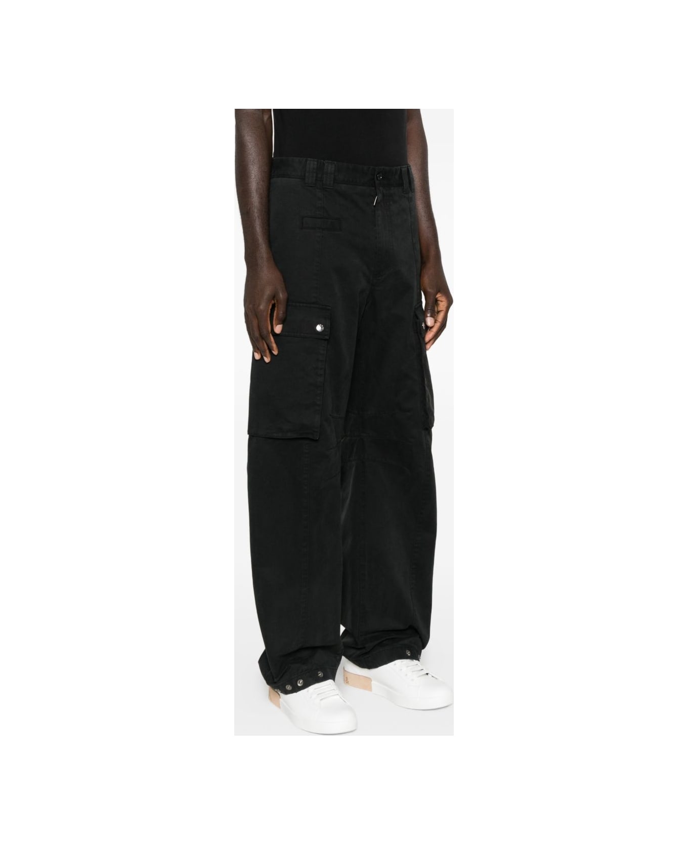 Dolce 
Gabbana Cotton Cargo Trousers - Black