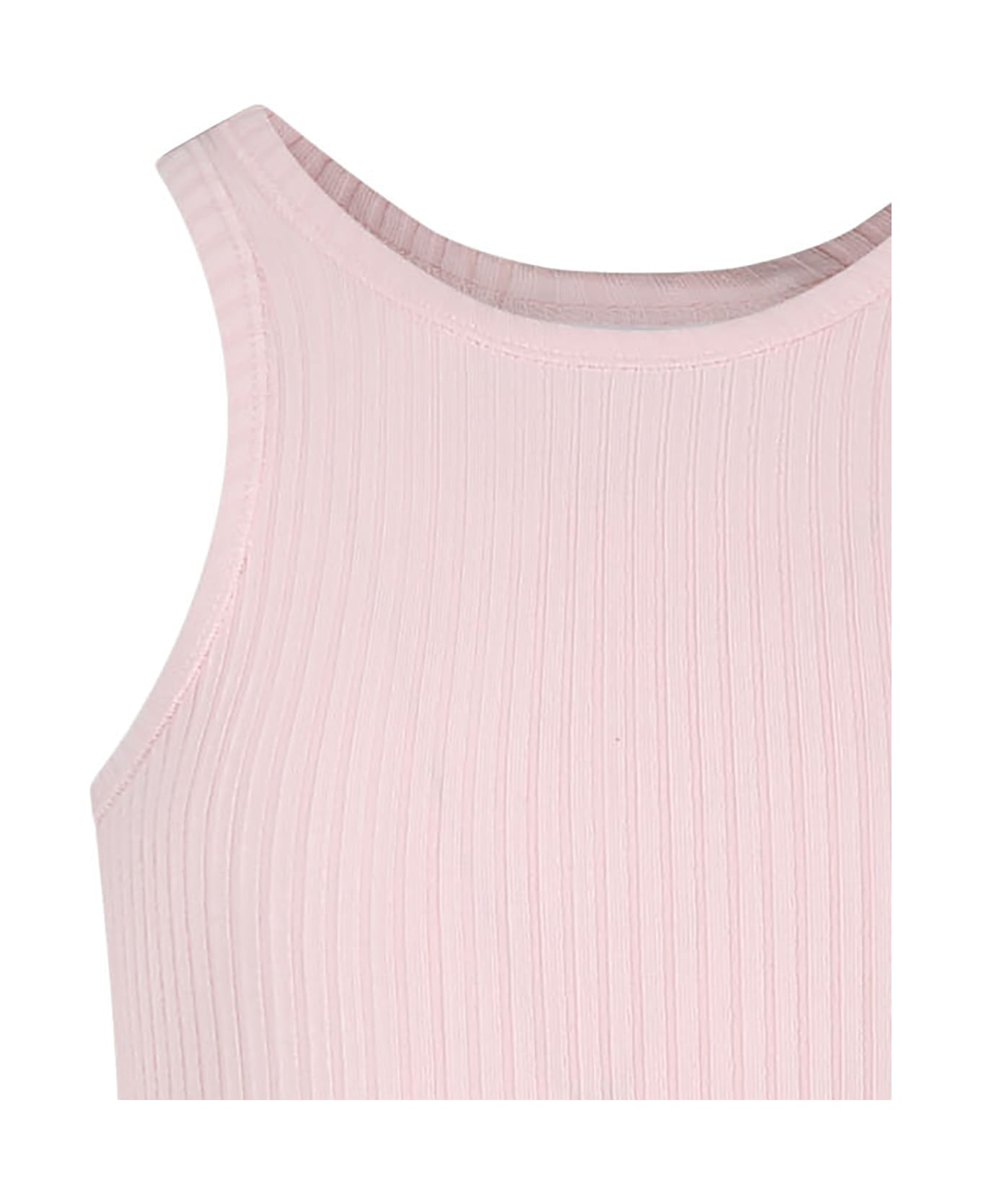 Molo Pink Tank Top For Girl - Pink Tシャツ＆ポロシャツ