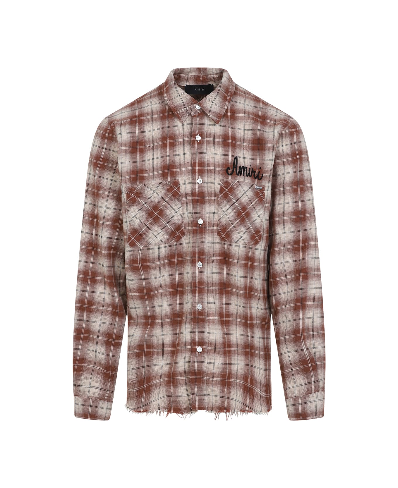 AMIRI Shotgun Flannel Shirt - Chocolate