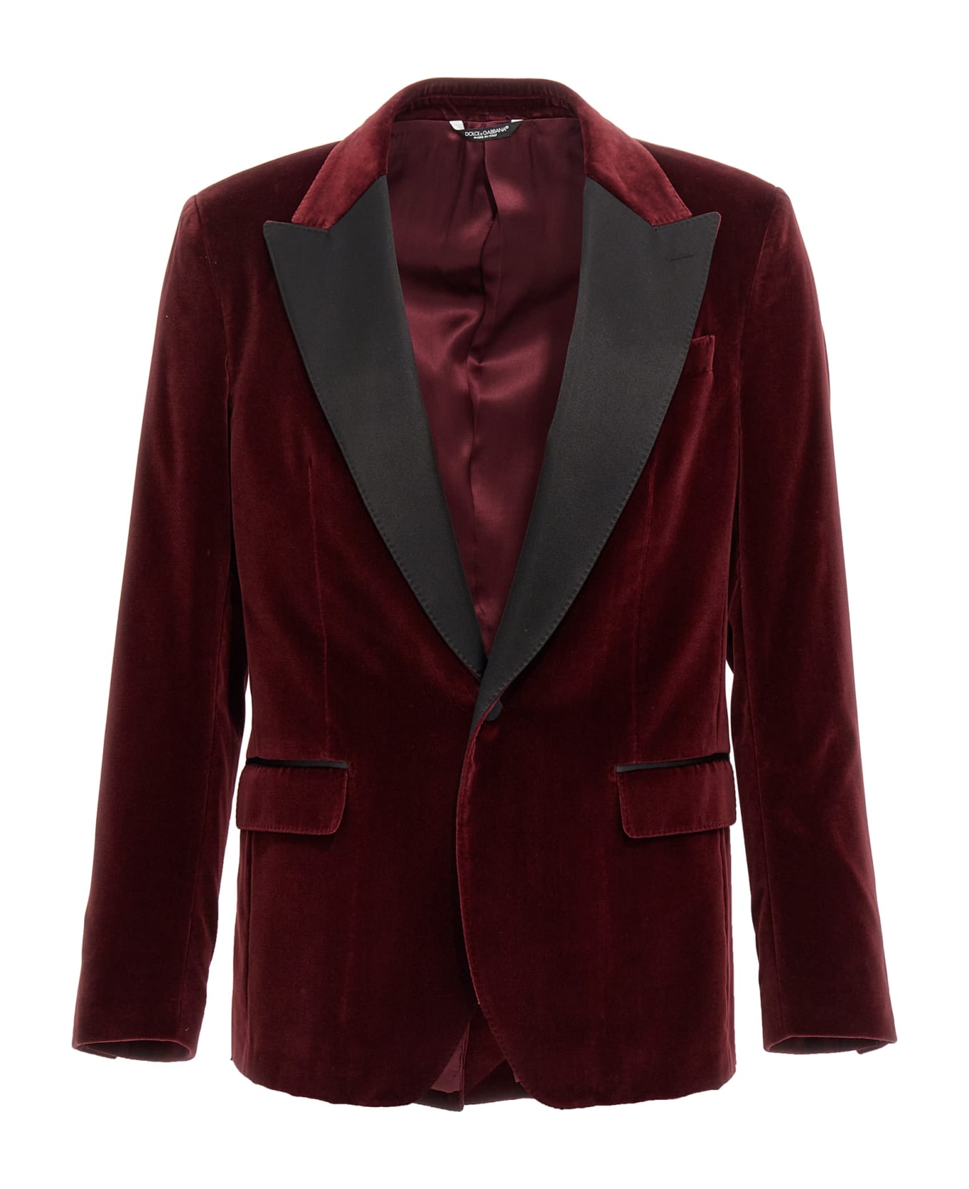 Dolce & Gabbana 'tuxedo' Blazer - Bordeaux