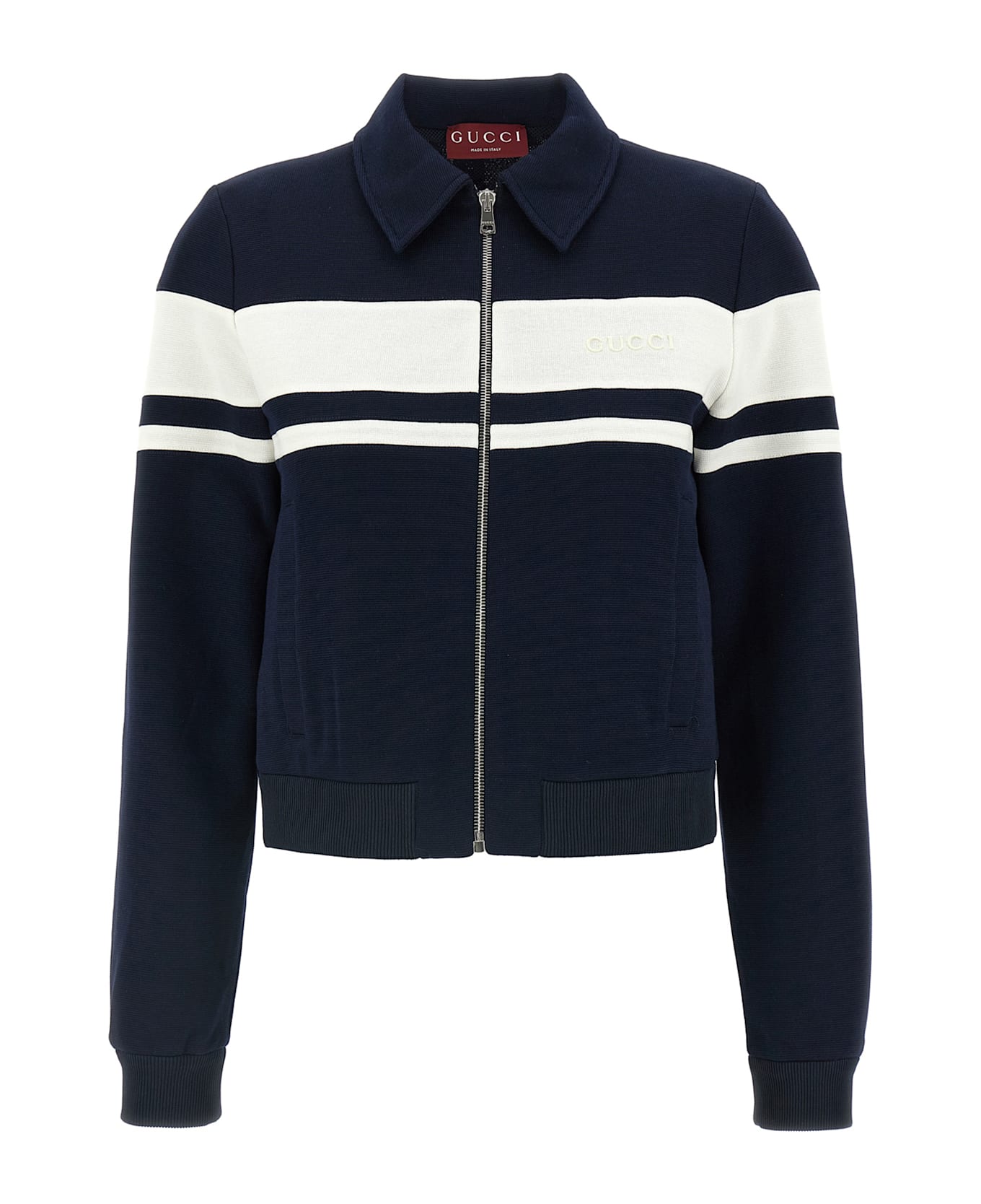 Gucci Logo Embroidery Sweatshirt - Blue