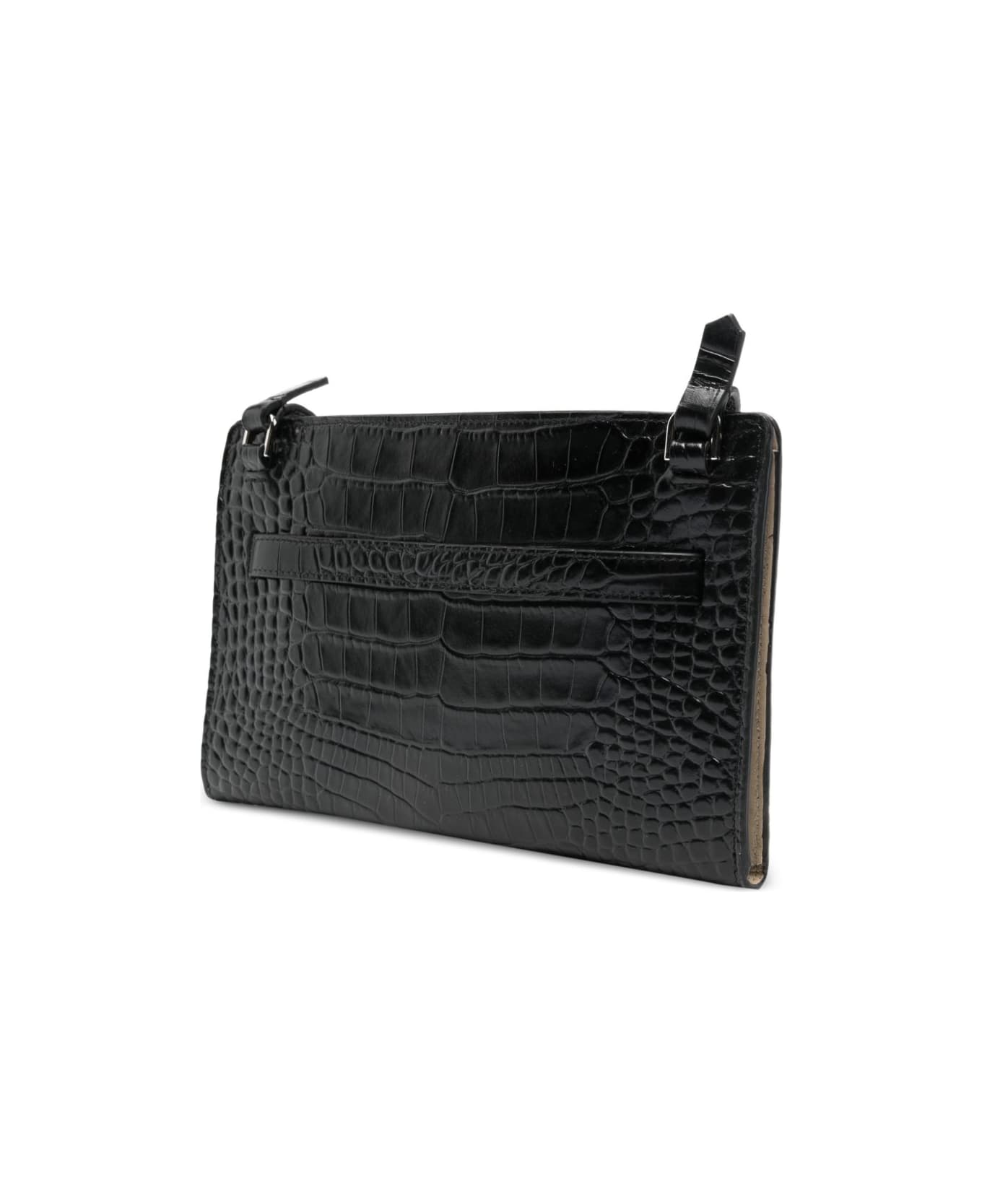 Totême Leather Mini Crossbody Bag - Black