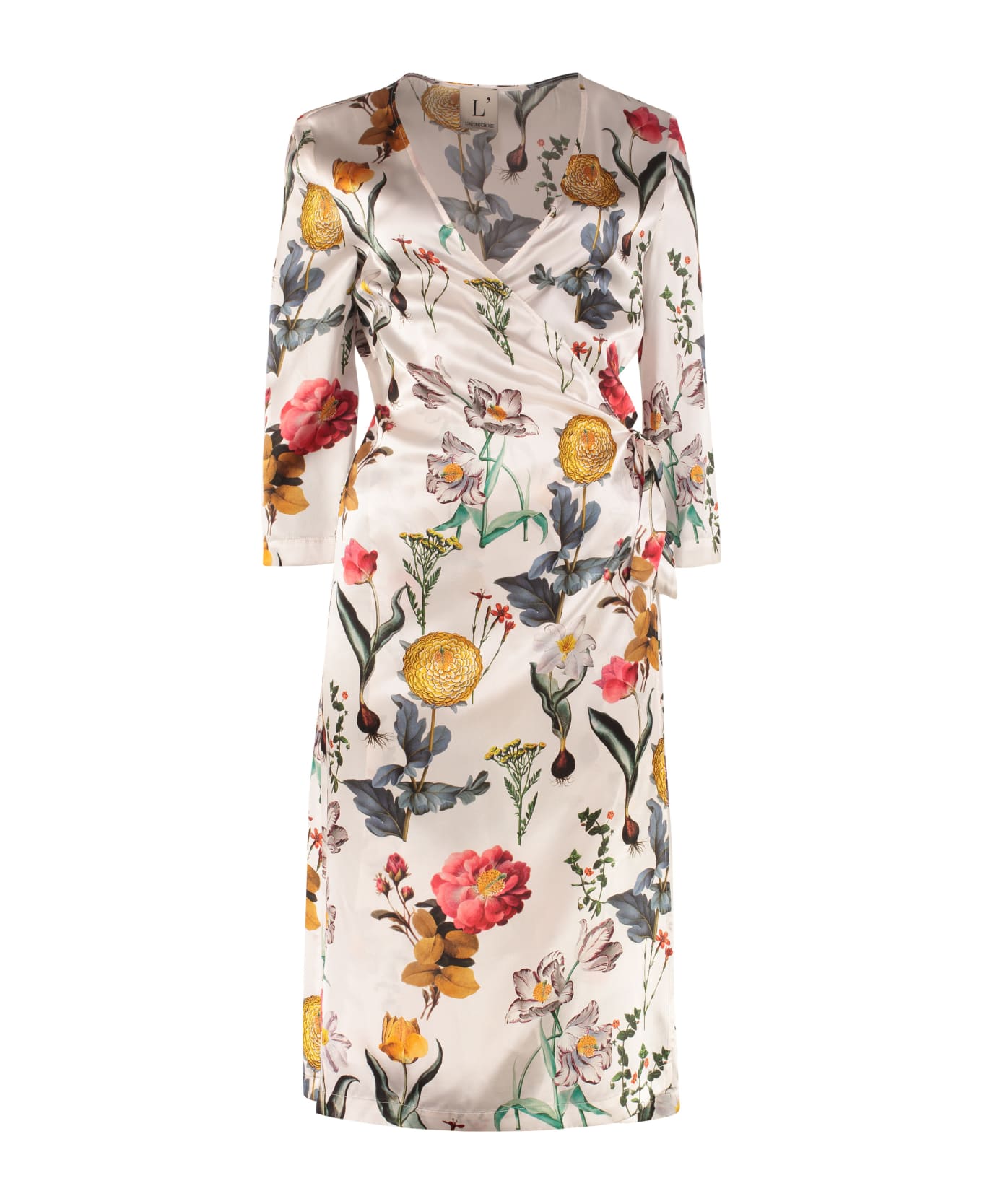 L'Autre Chose Printed Silk Dress | italist