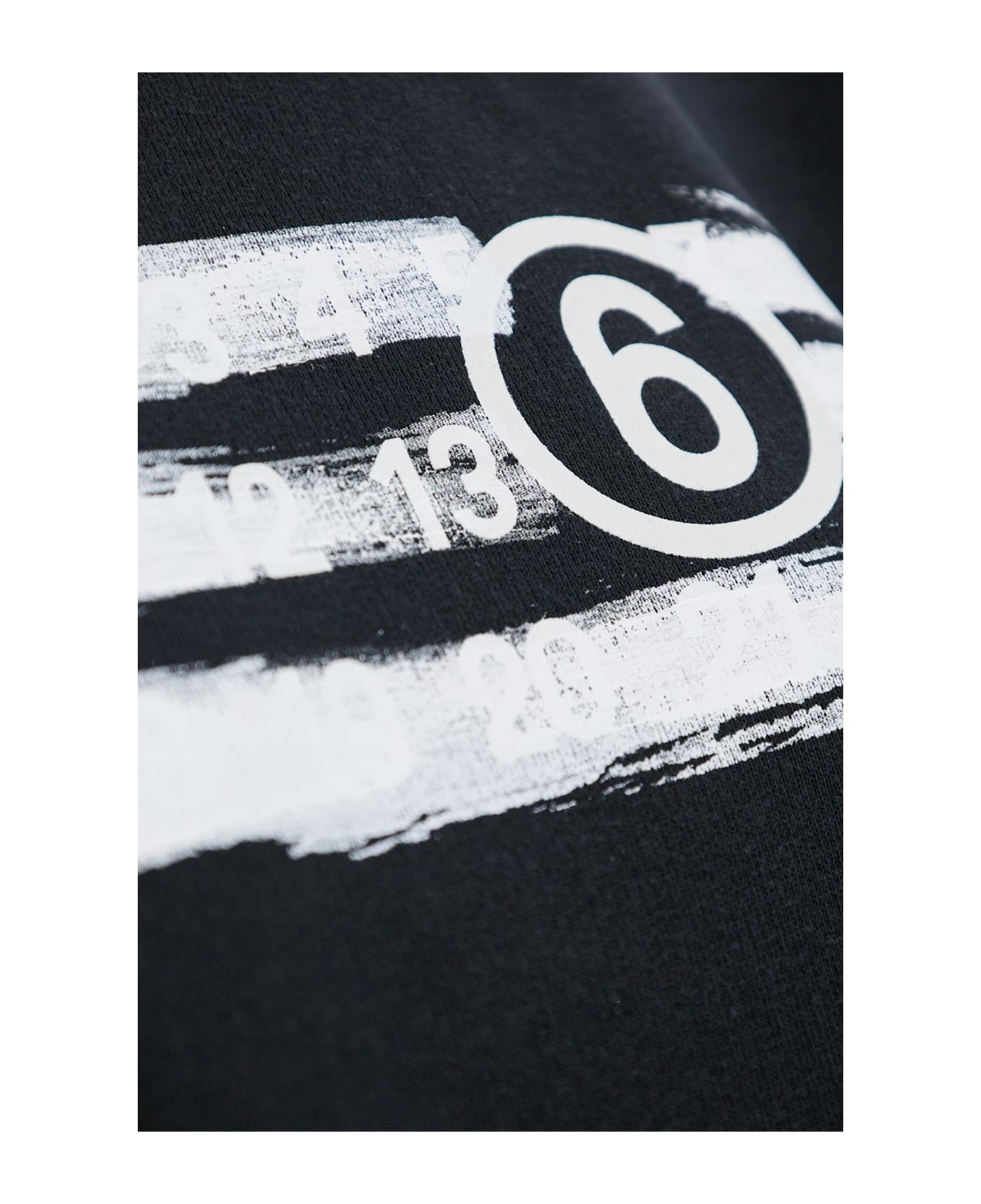 MM6 Maison Margiela Sweatshirt With Logo - Black