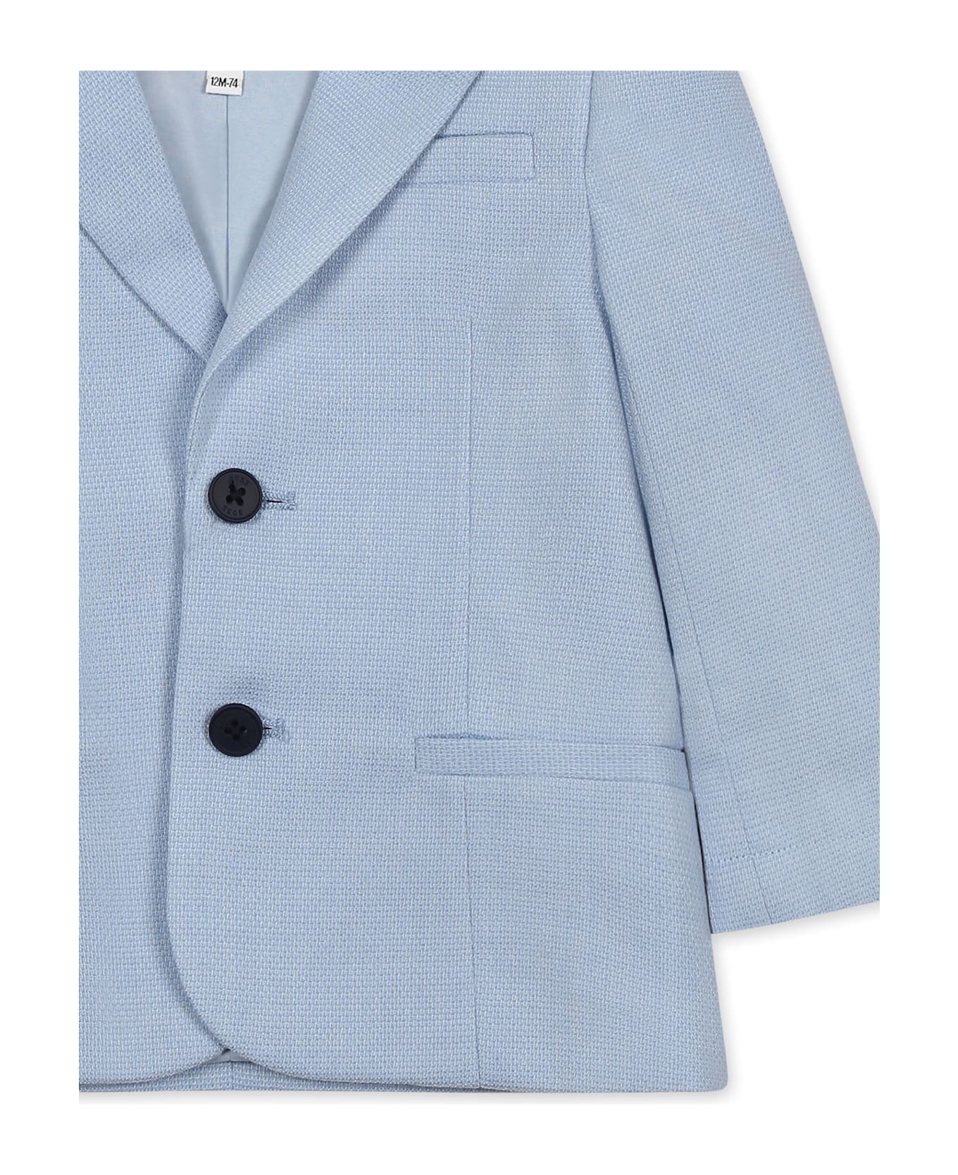 Hugo Boss Light Blue Jacket For Baby Boy - Light Blue