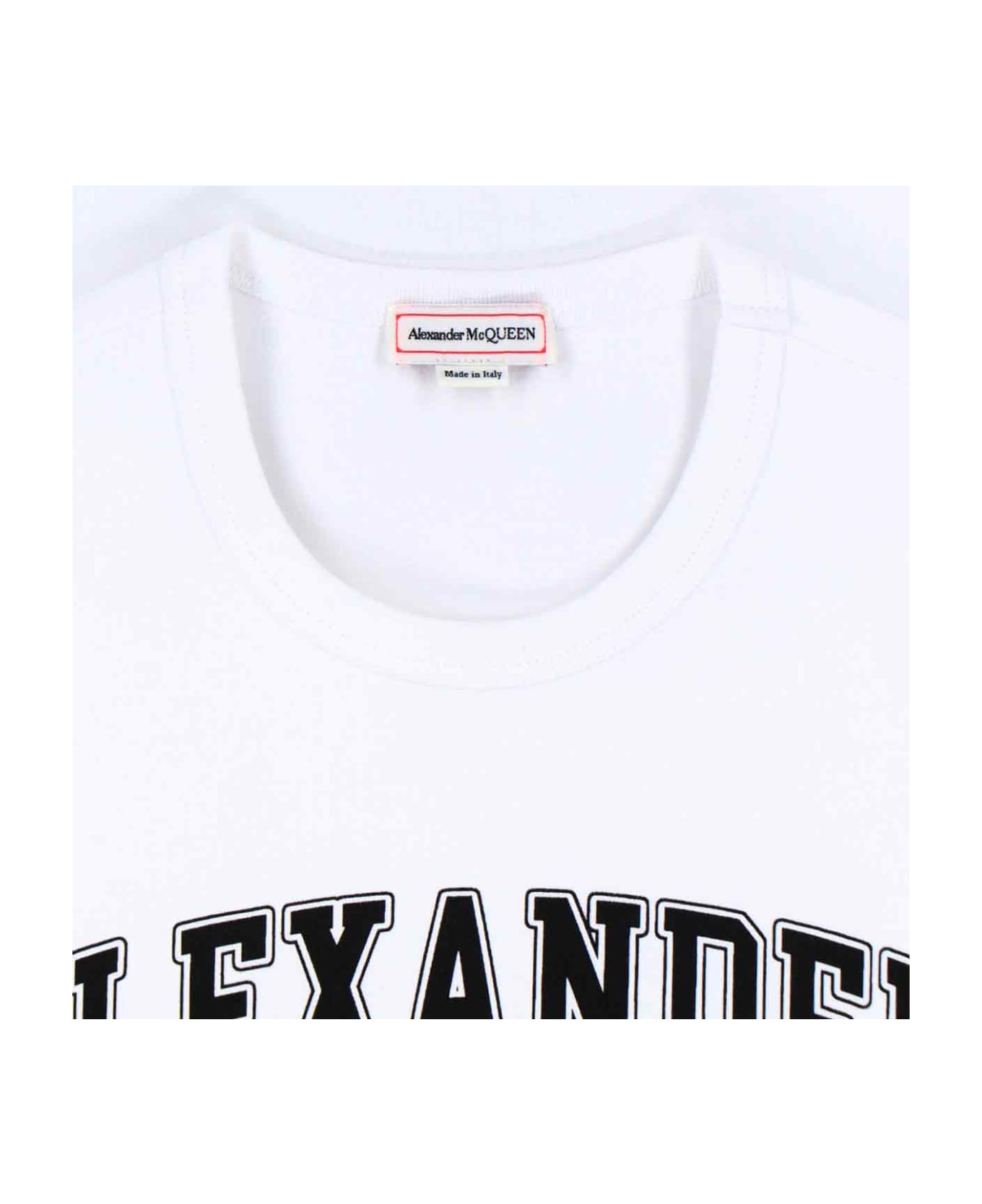 Alexander McQueen Graphic Printed Crewneck T-shirt - White シャツ