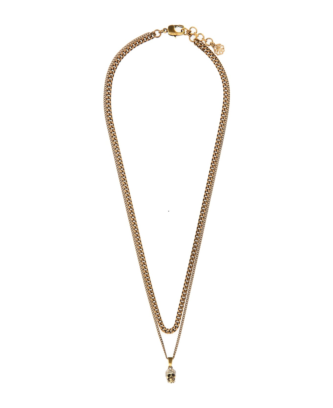 Alexander McQueen Double Chain Necklace - Oro