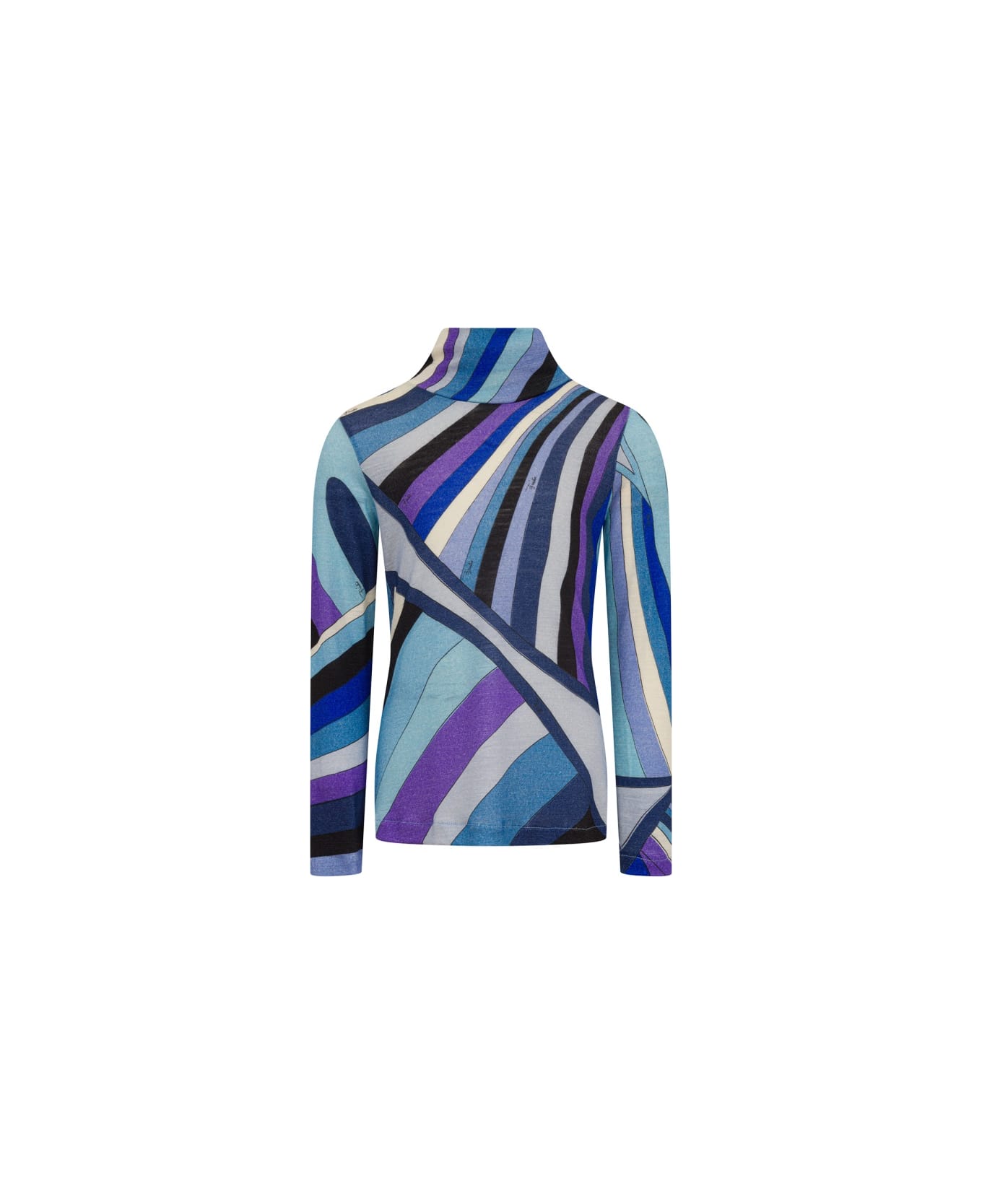 Pucci T-shirts "lines" - BLUE