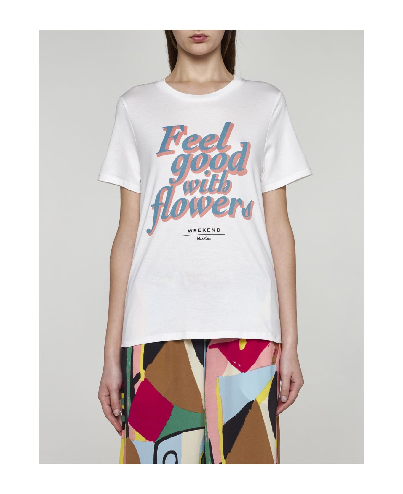 Weekend Max Mara Yen Print Cotton T-shirt