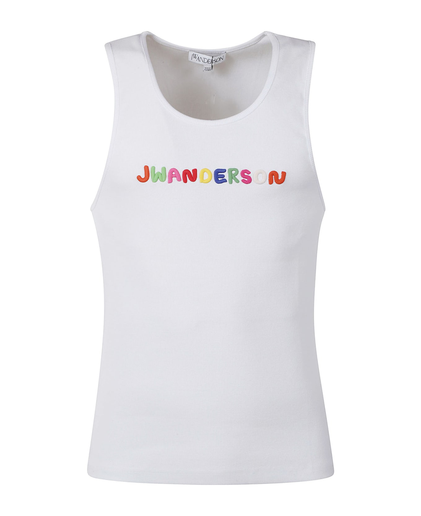 J.W. Anderson Logo Embroidery Tank Top - White