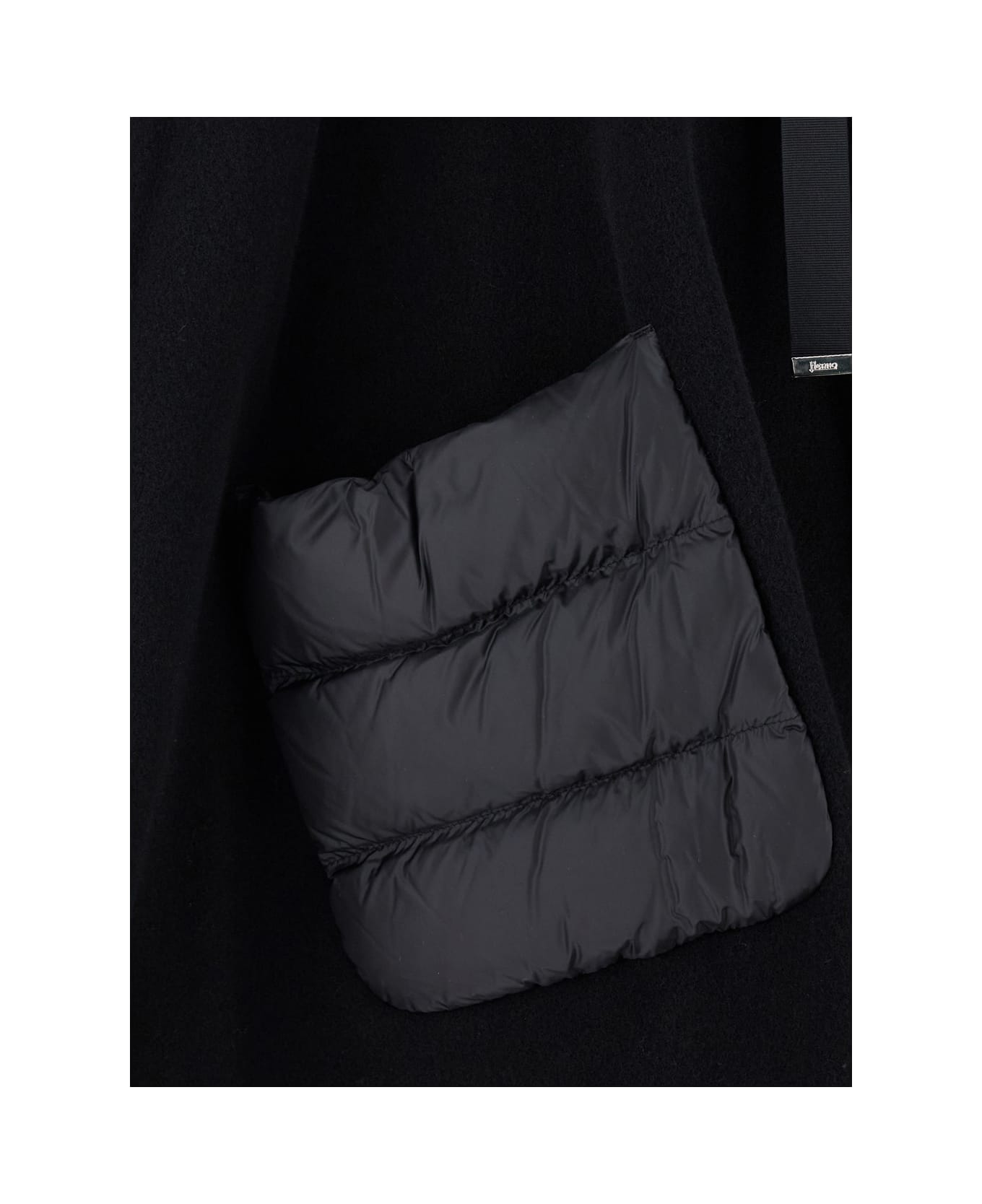 Herno Black Wool Capes - Black