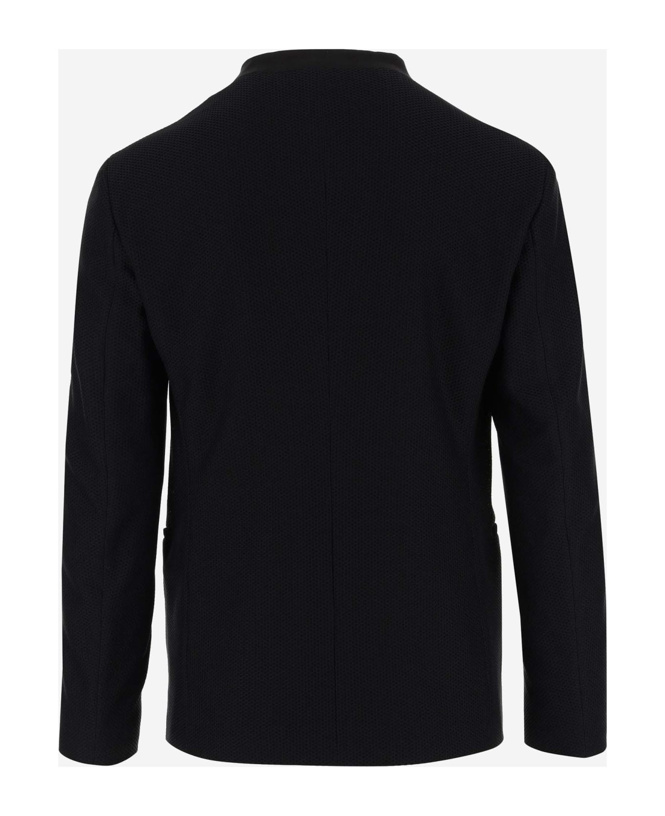 Giorgio Armani Stretch Jersey Jacket - Black