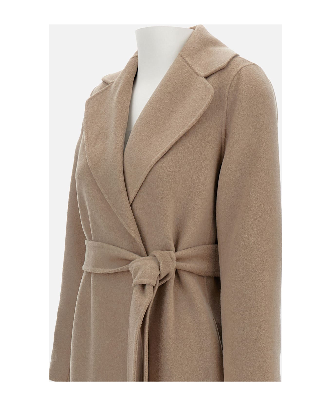 
S Max Mara Paola Wool And Cashmere Coat - Beige