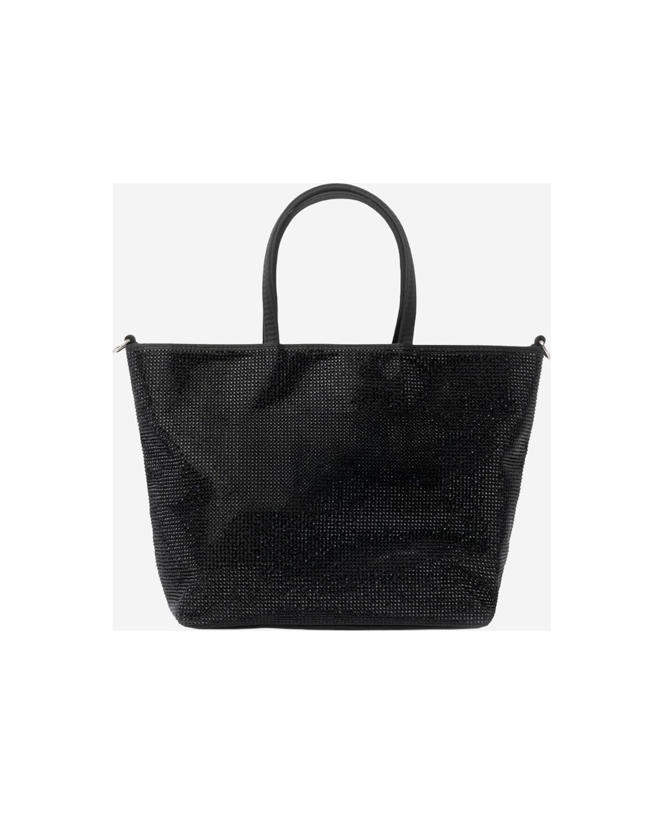 MC2 Saint Barth Mini Vanity Bag With Logo - Black