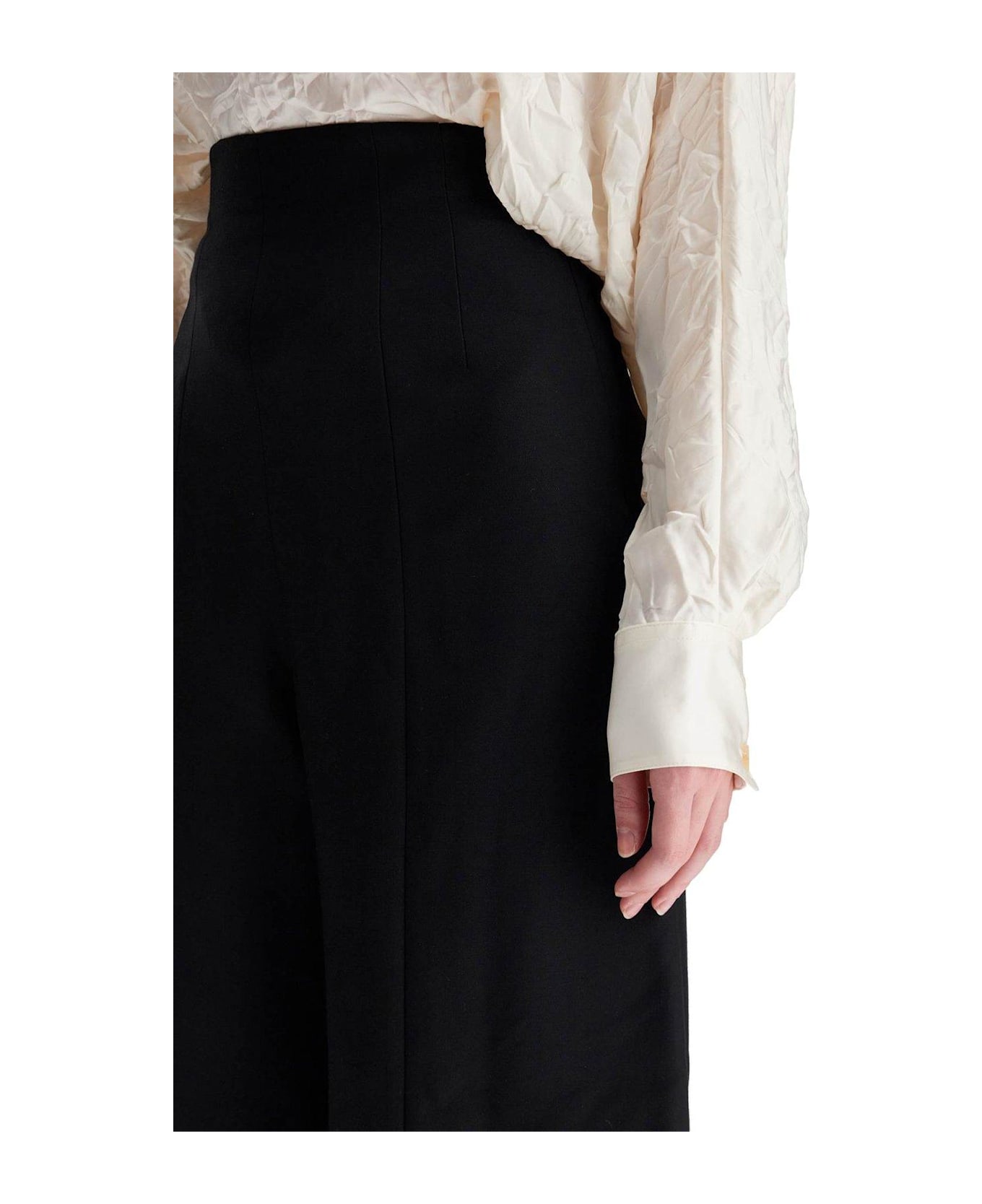 Khaite Lennerd Straight Leg Pants - BLACK (Black) ボトムス