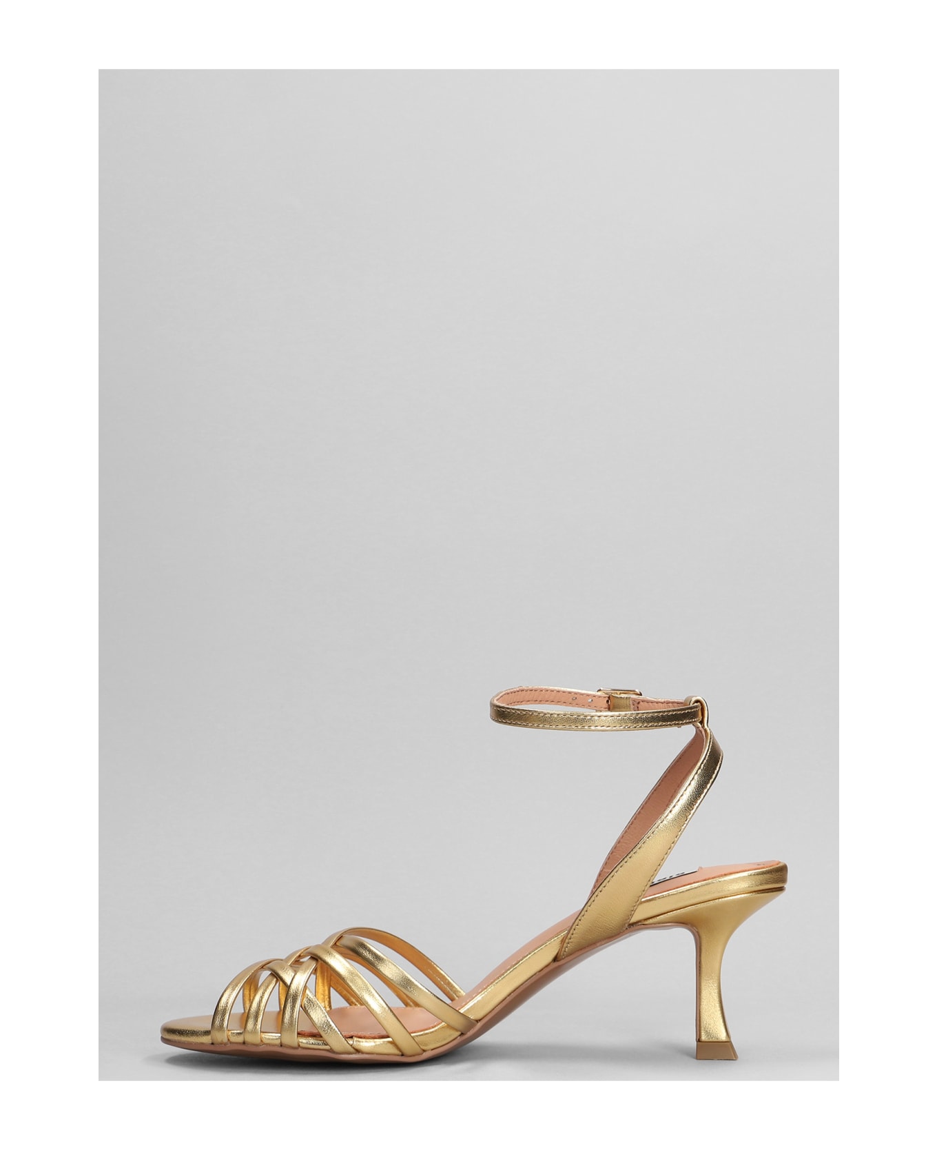 Bibi Lou Kassia 65 Sandals In Gold Leather - gold サンダル