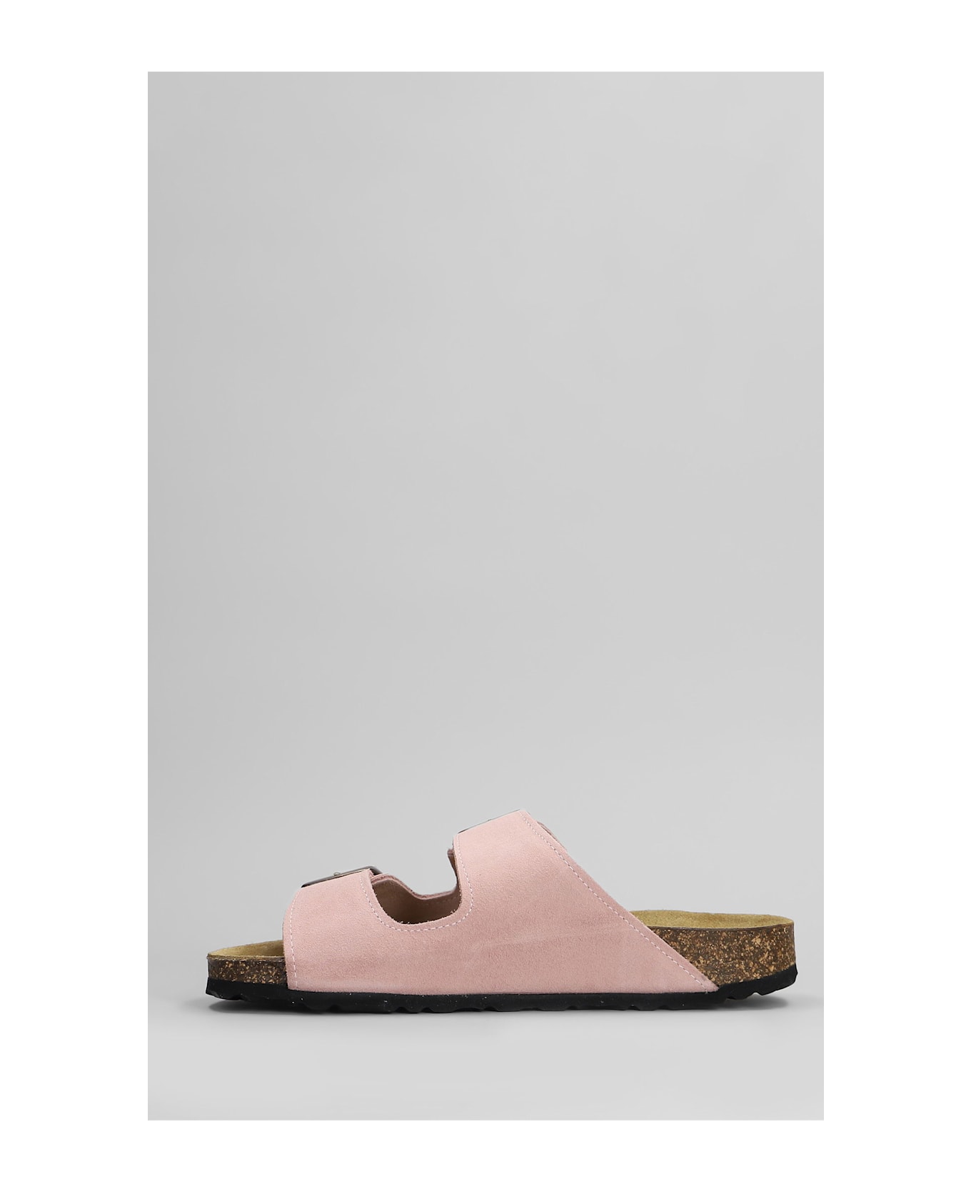 Cubanas Amalia Flats In Rose-pink Suede - rose-pink