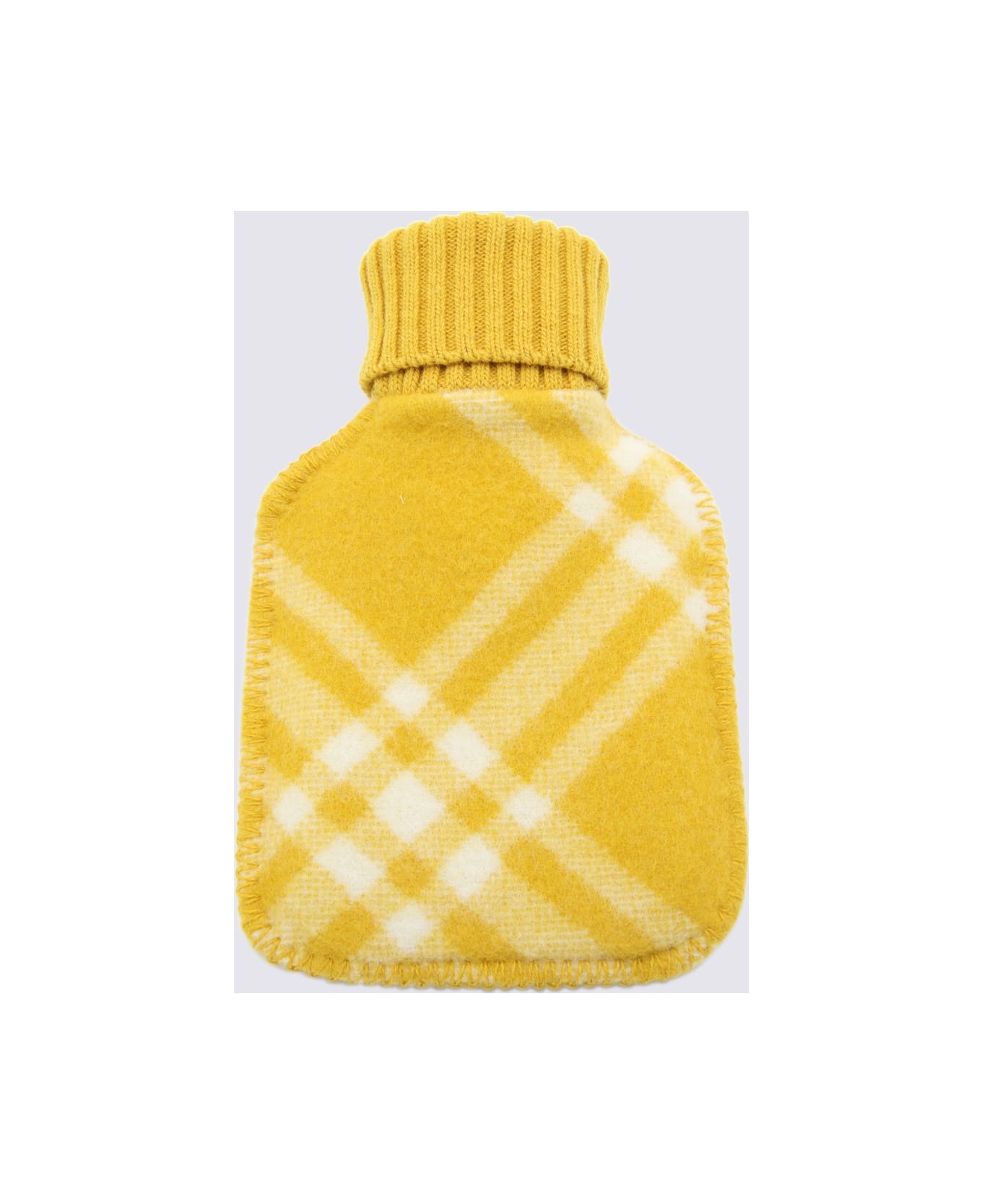 Burberry Pear Wool Check Hot Water Bottle - PEAR