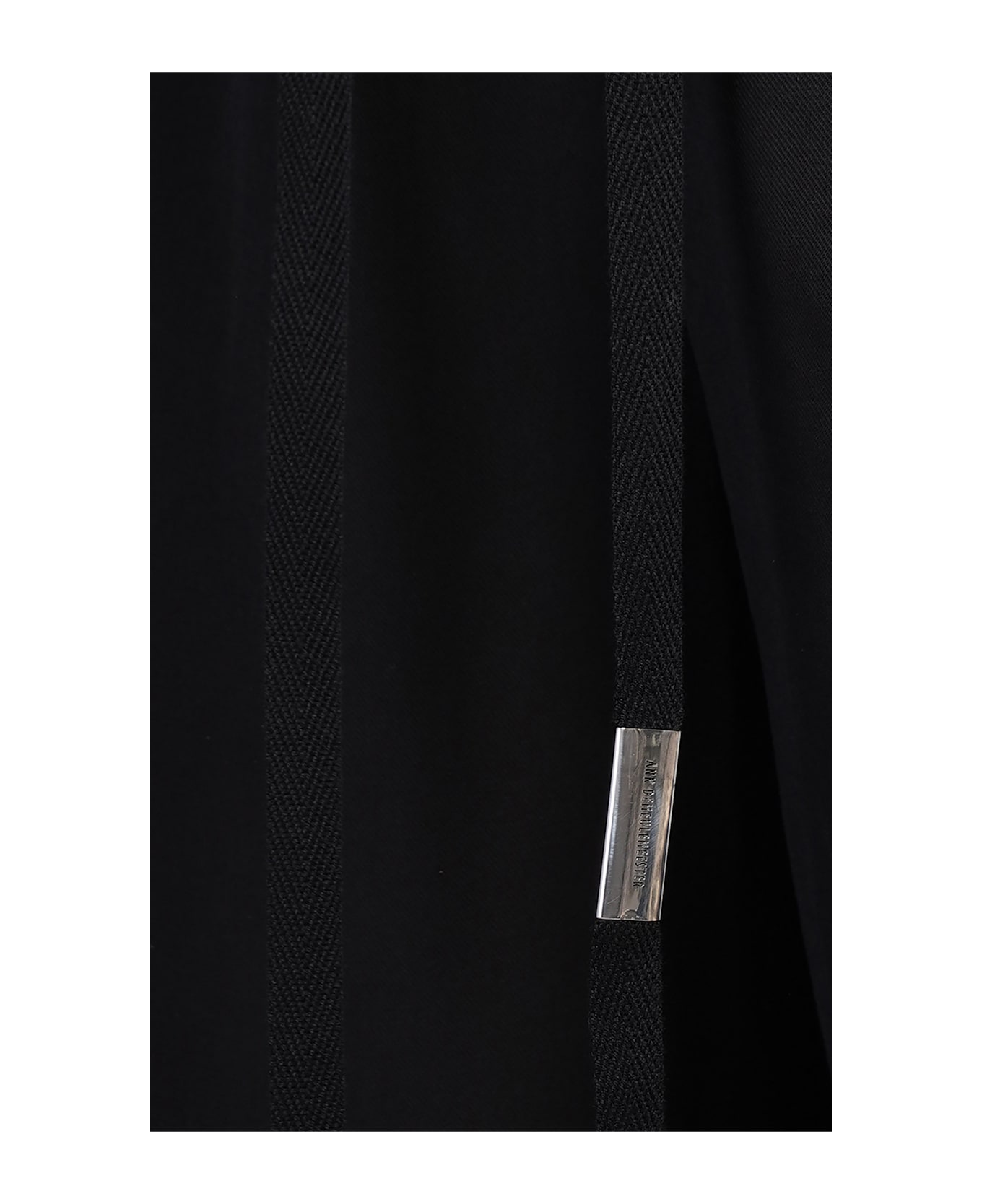 Ann Demeulemeester Ibert Pants In Black Wool And Polyester - black