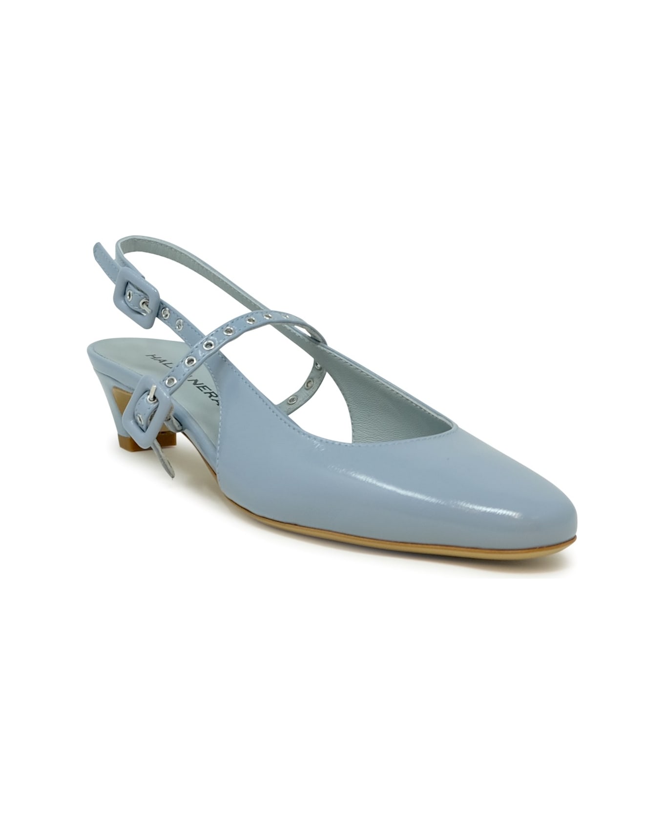 Halmanera Brezza Patent Leather Glaze Sandals - LIGHT BLUE