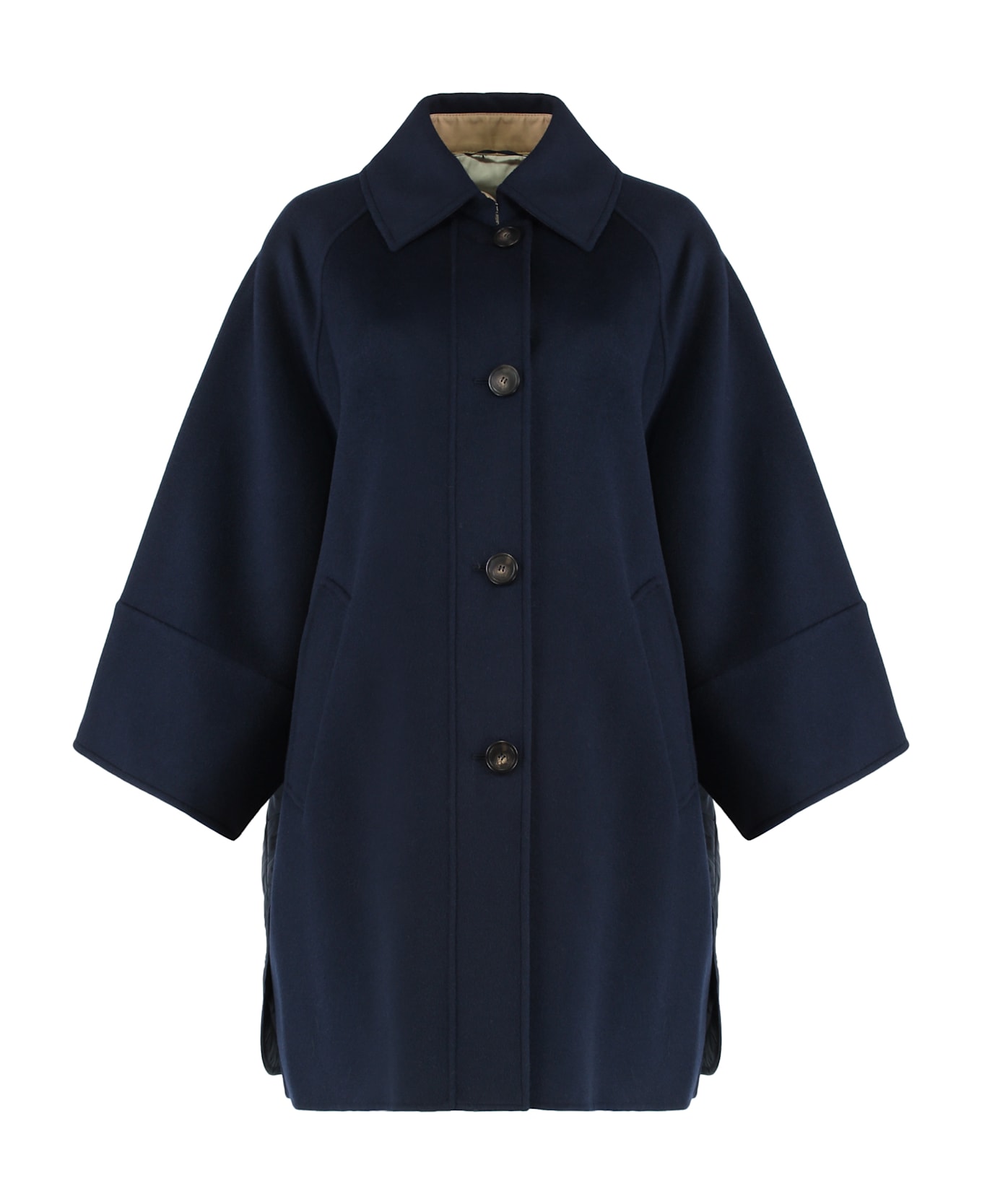 Weekend Max Mara Double-faced Wool Coat - blue