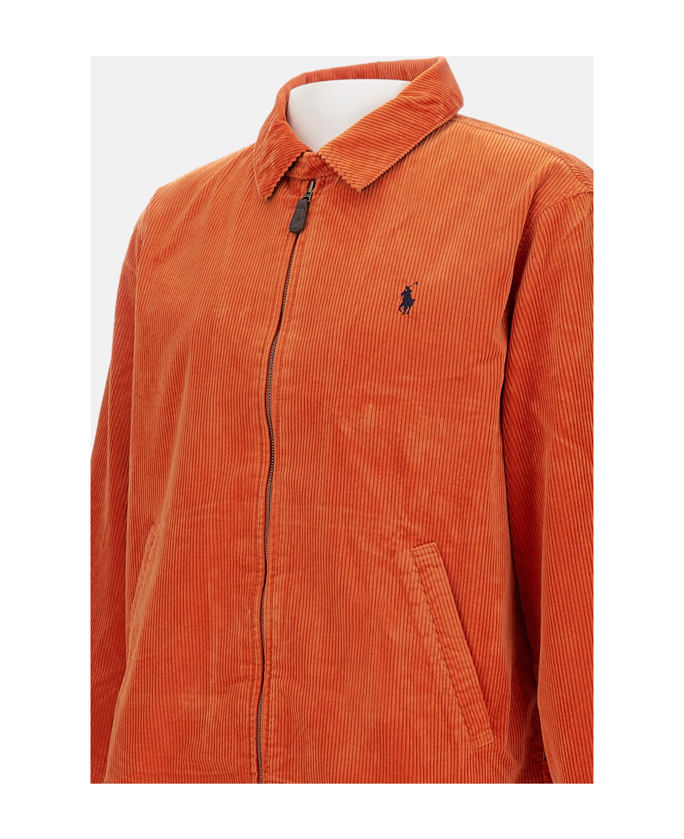 Polo Ralph Lauren Ribbed Cotton Velvet Jacket - Orange