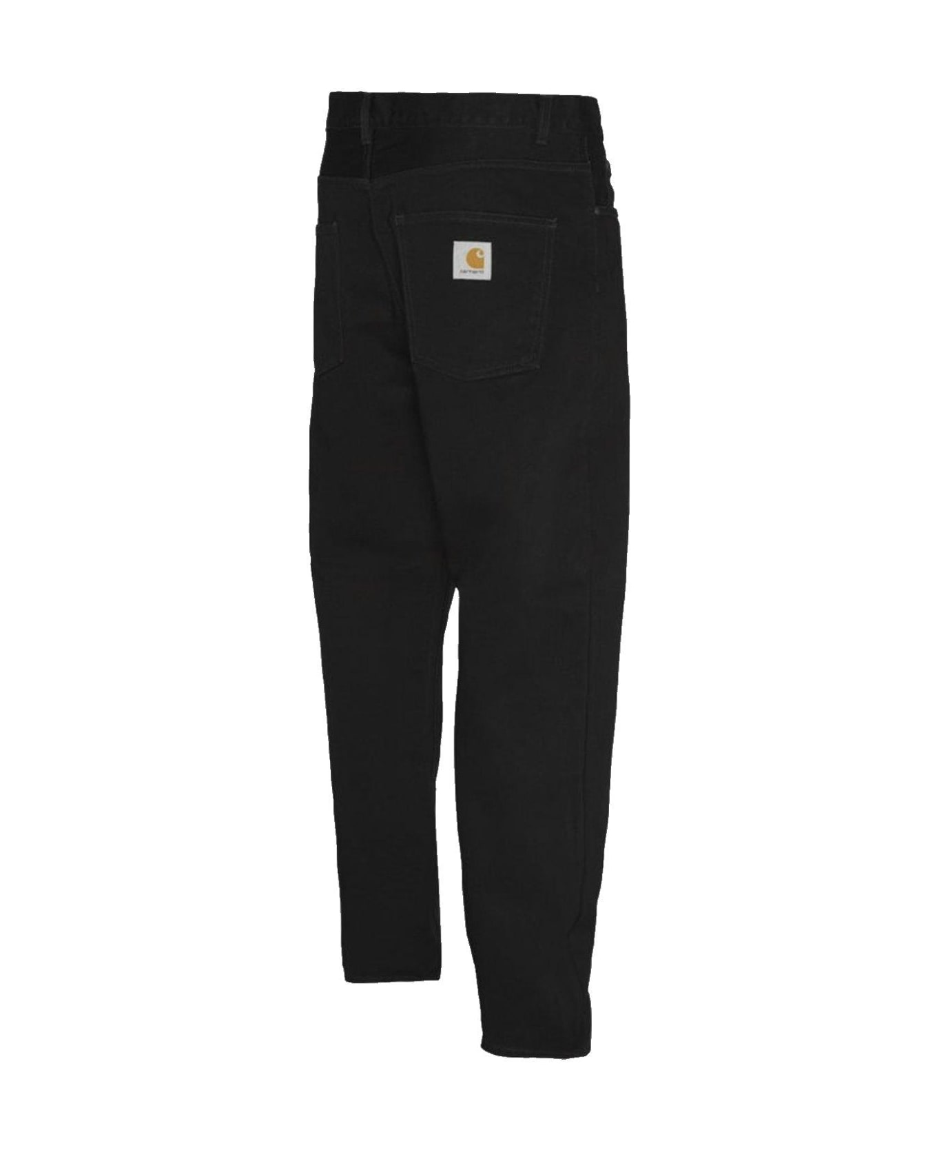 Carhartt Button Detailed Low-rise Jeans - Black